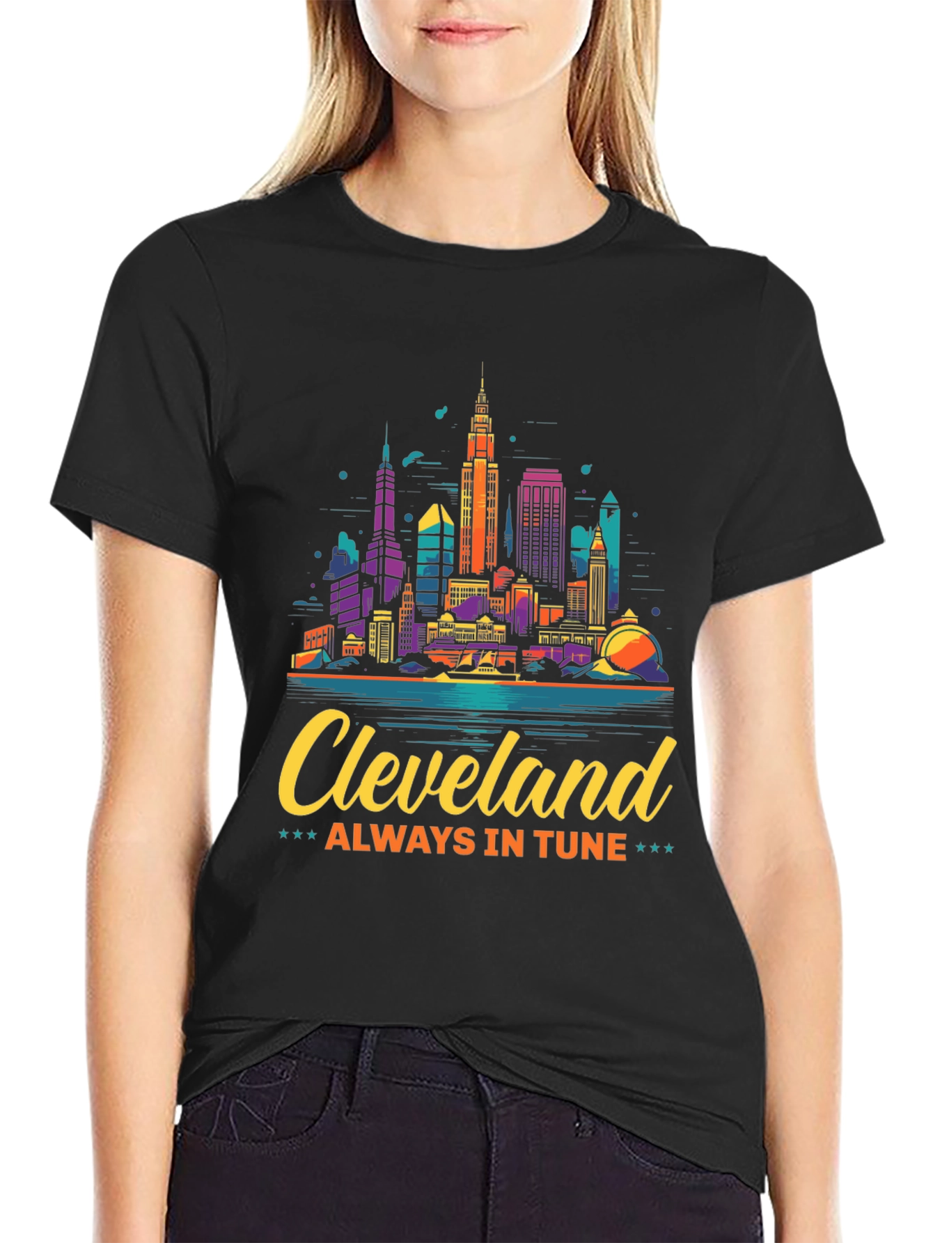 Cleveland Skyline Graphic Tee - Always In Tune