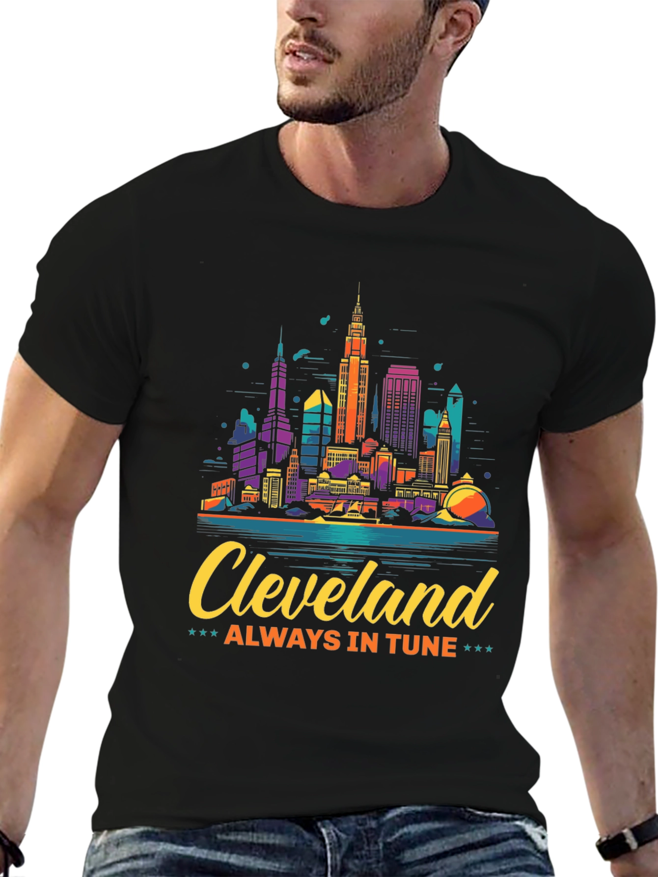Cleveland Skyline Graphic Tee - Always In Tune