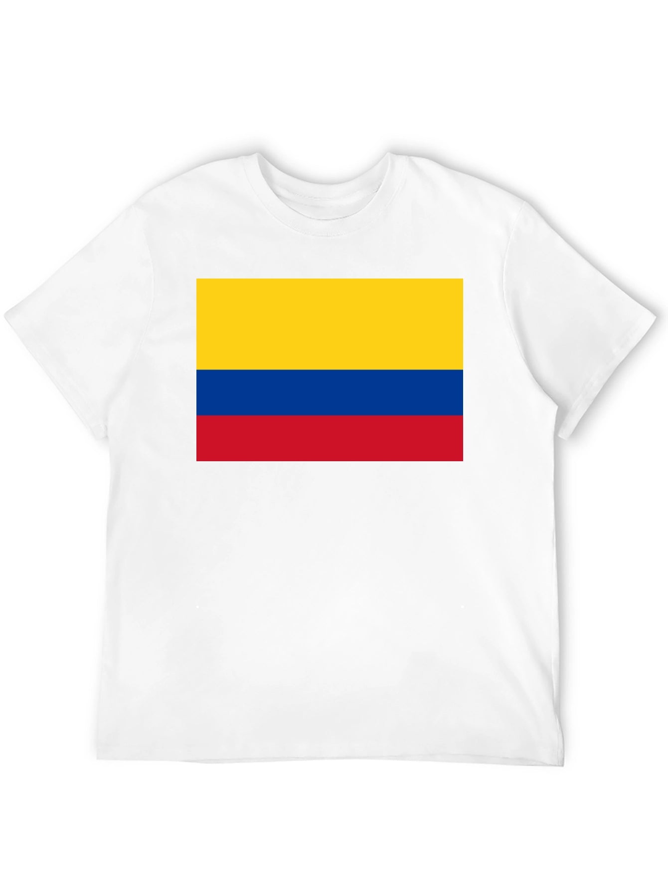 Colombian Flag T-Shirt - Black Cotton Tee