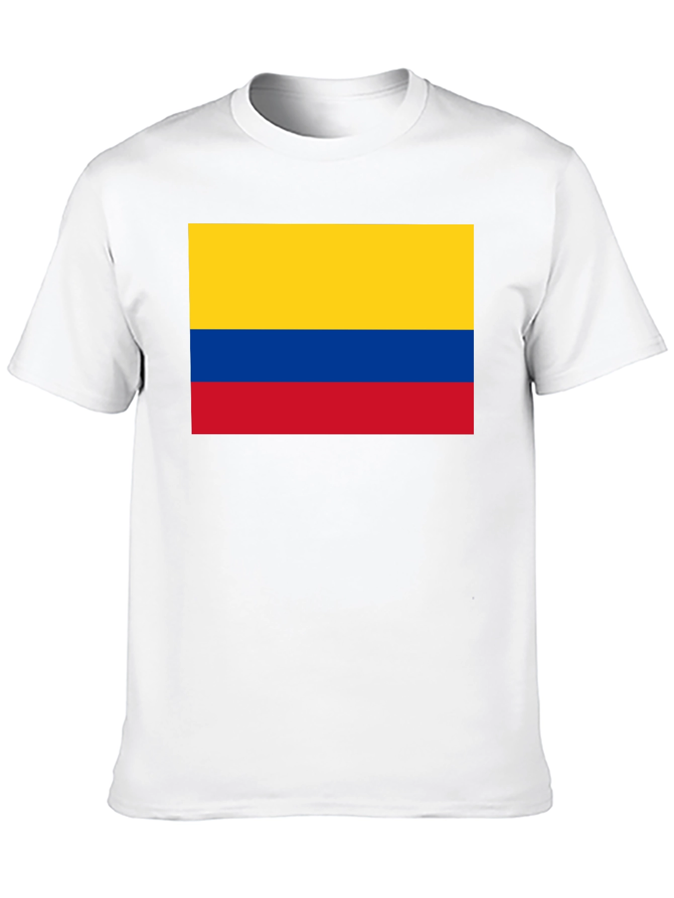 Colombian Flag T-Shirt - Black Cotton Tee