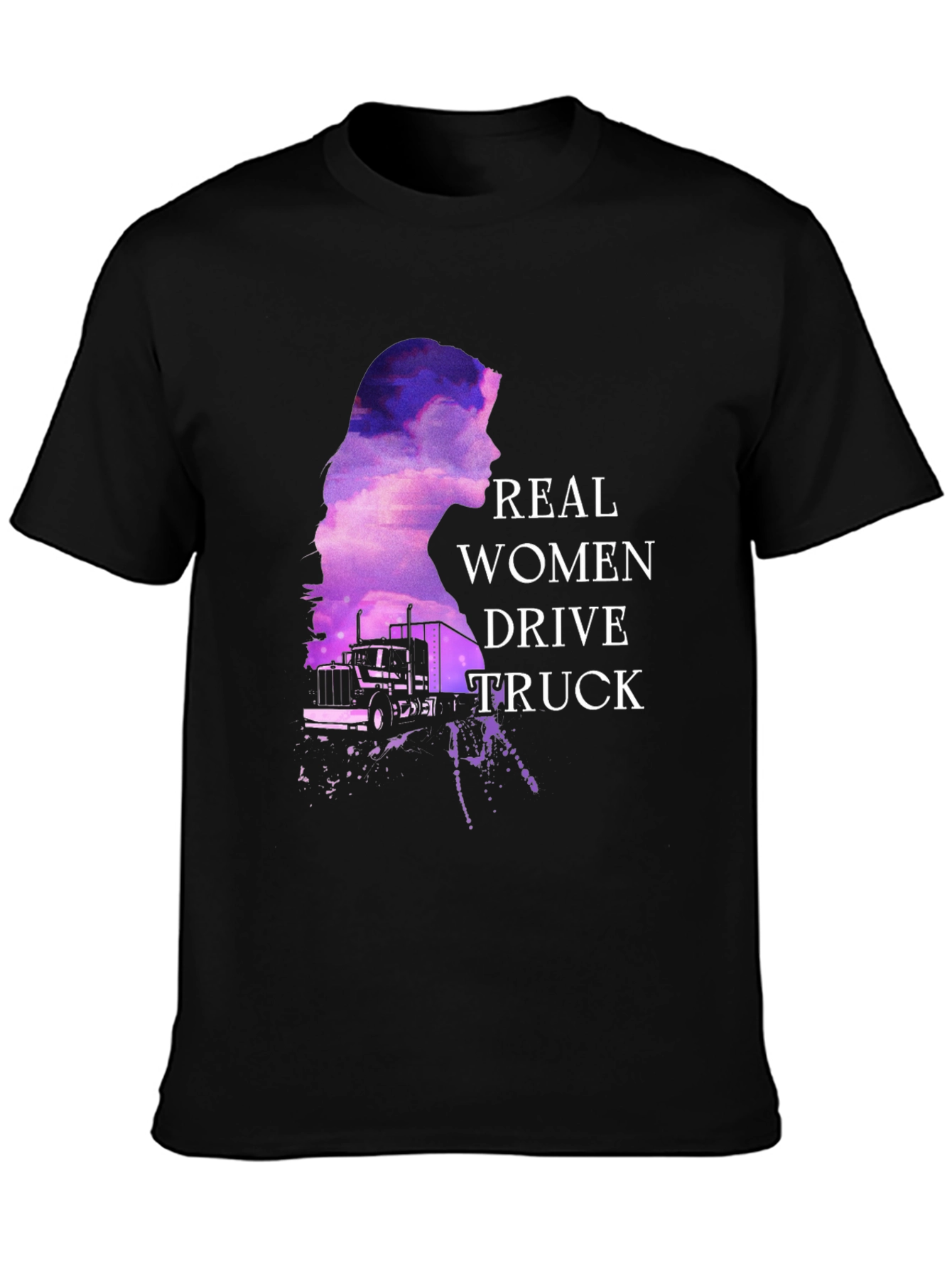 Real Women Drive Truck Graphic Tee