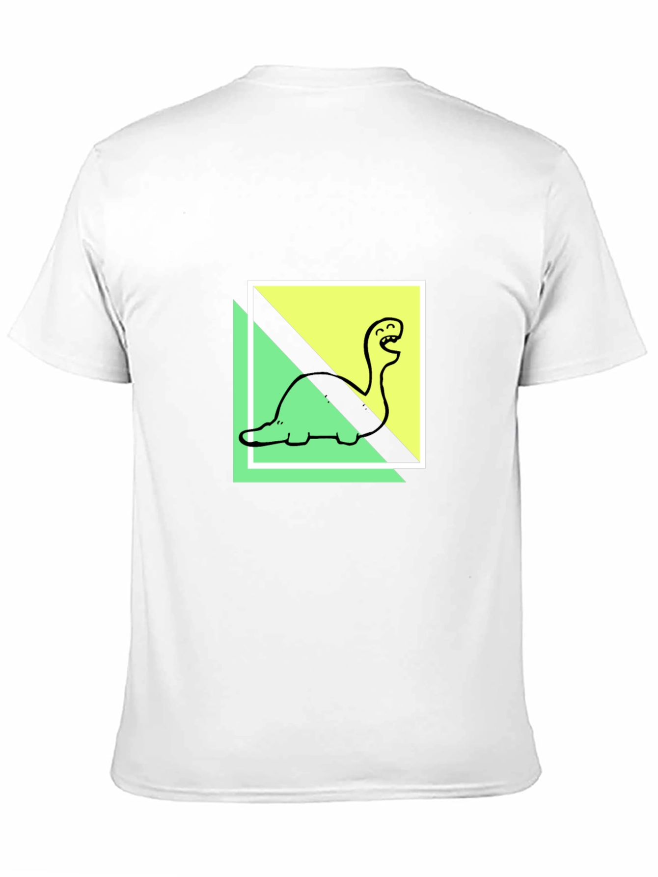 Dino Tee: Cartoon Brontosaurus Graphic Print