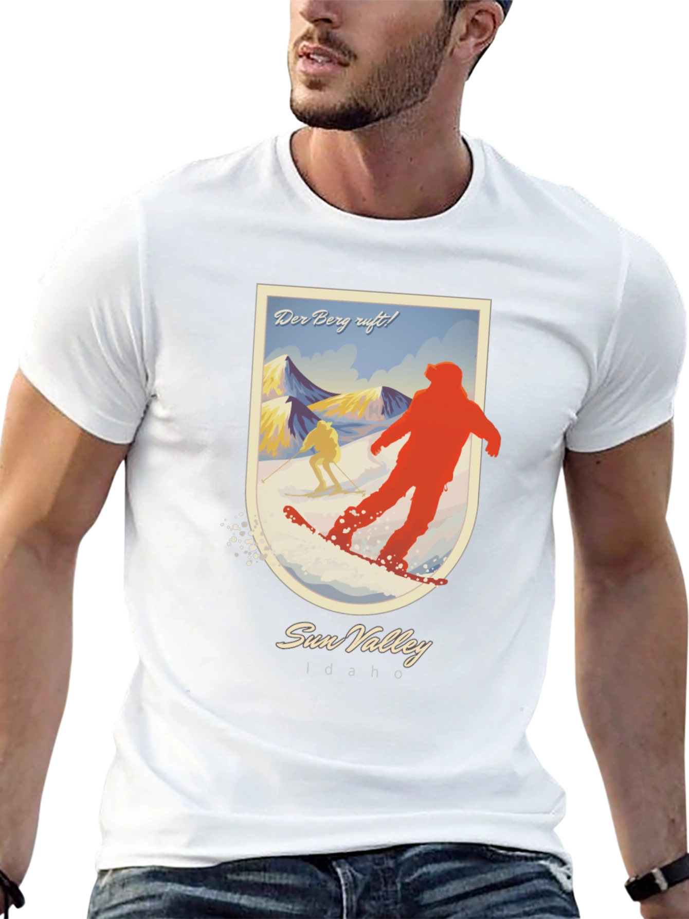 Sun Valley Idaho Skiing Graphic T-Shirt