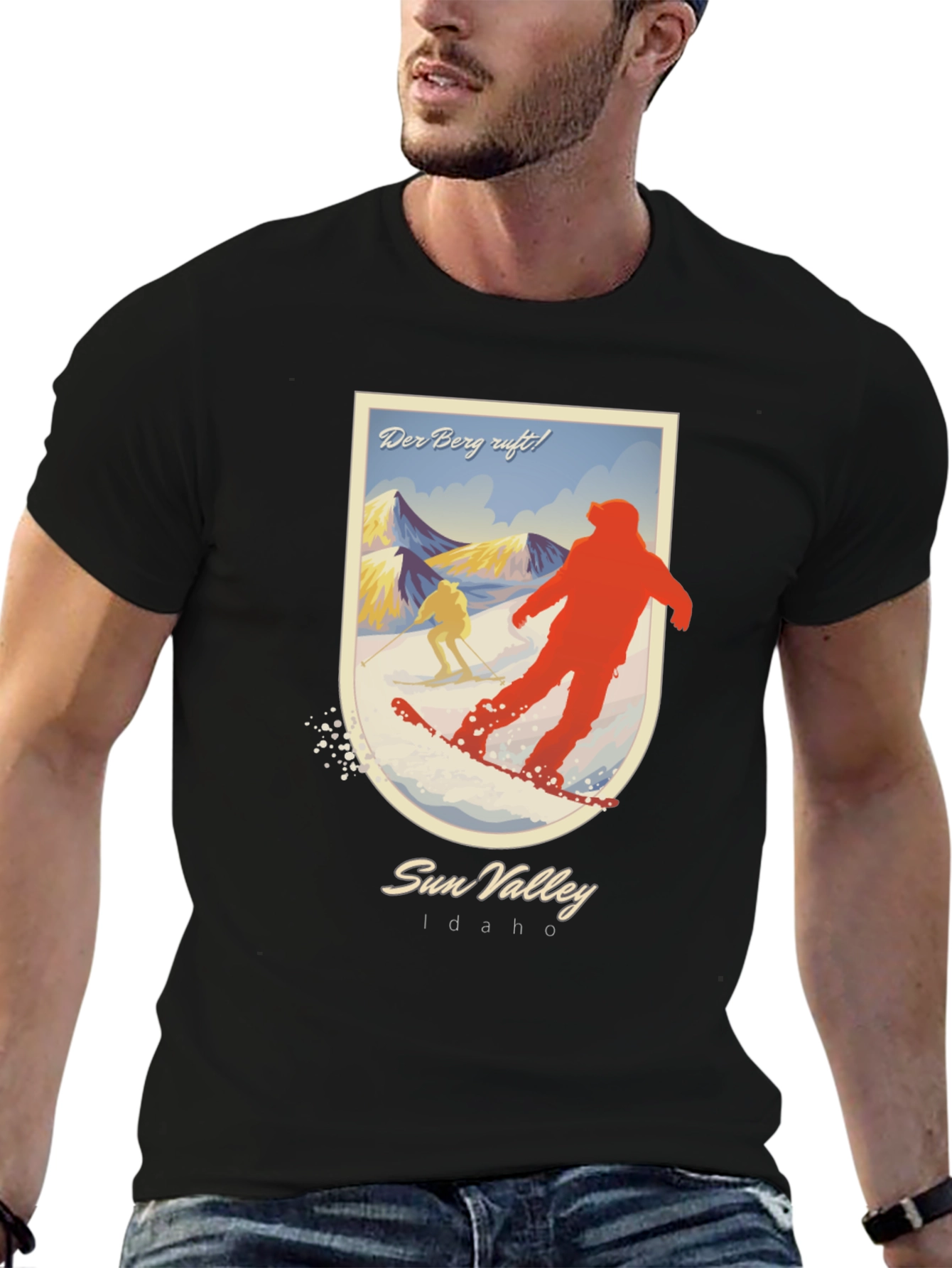 Sun Valley Idaho Skiing Graphic T-Shirt