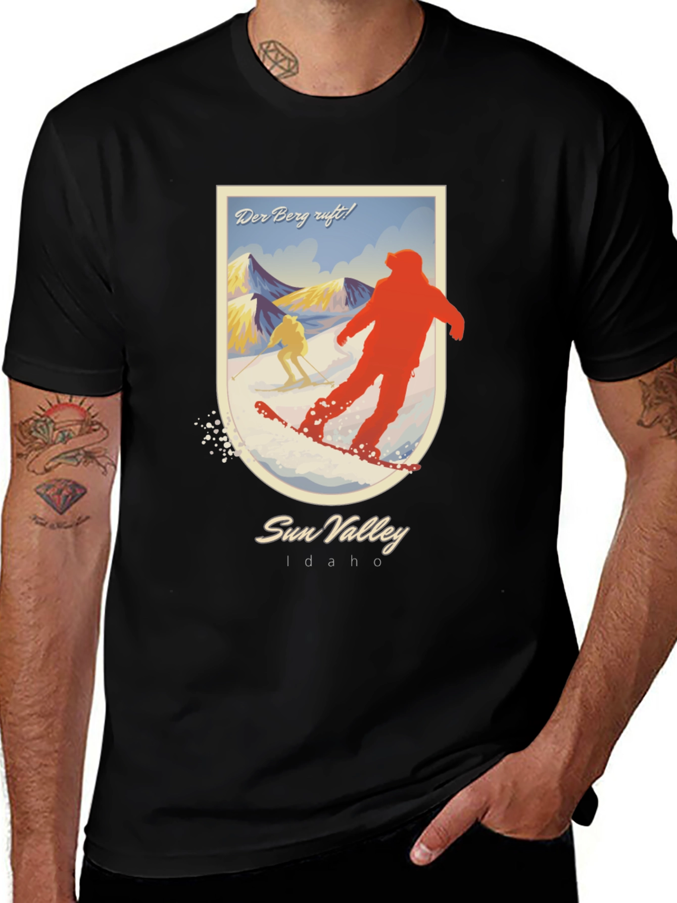 Sun Valley Idaho Skiing Graphic T-Shirt
