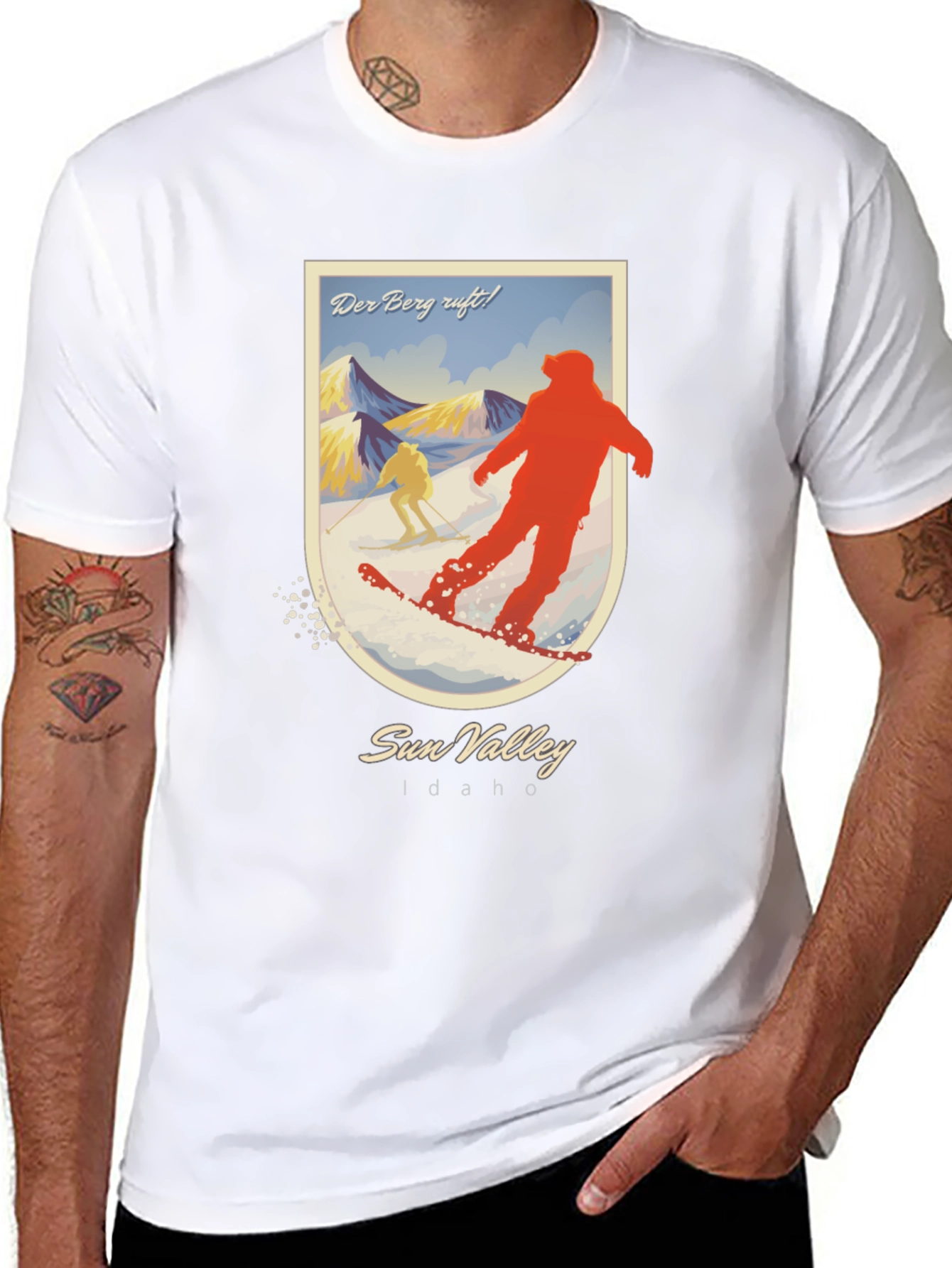 Sun Valley Idaho Skiing Graphic T-Shirt