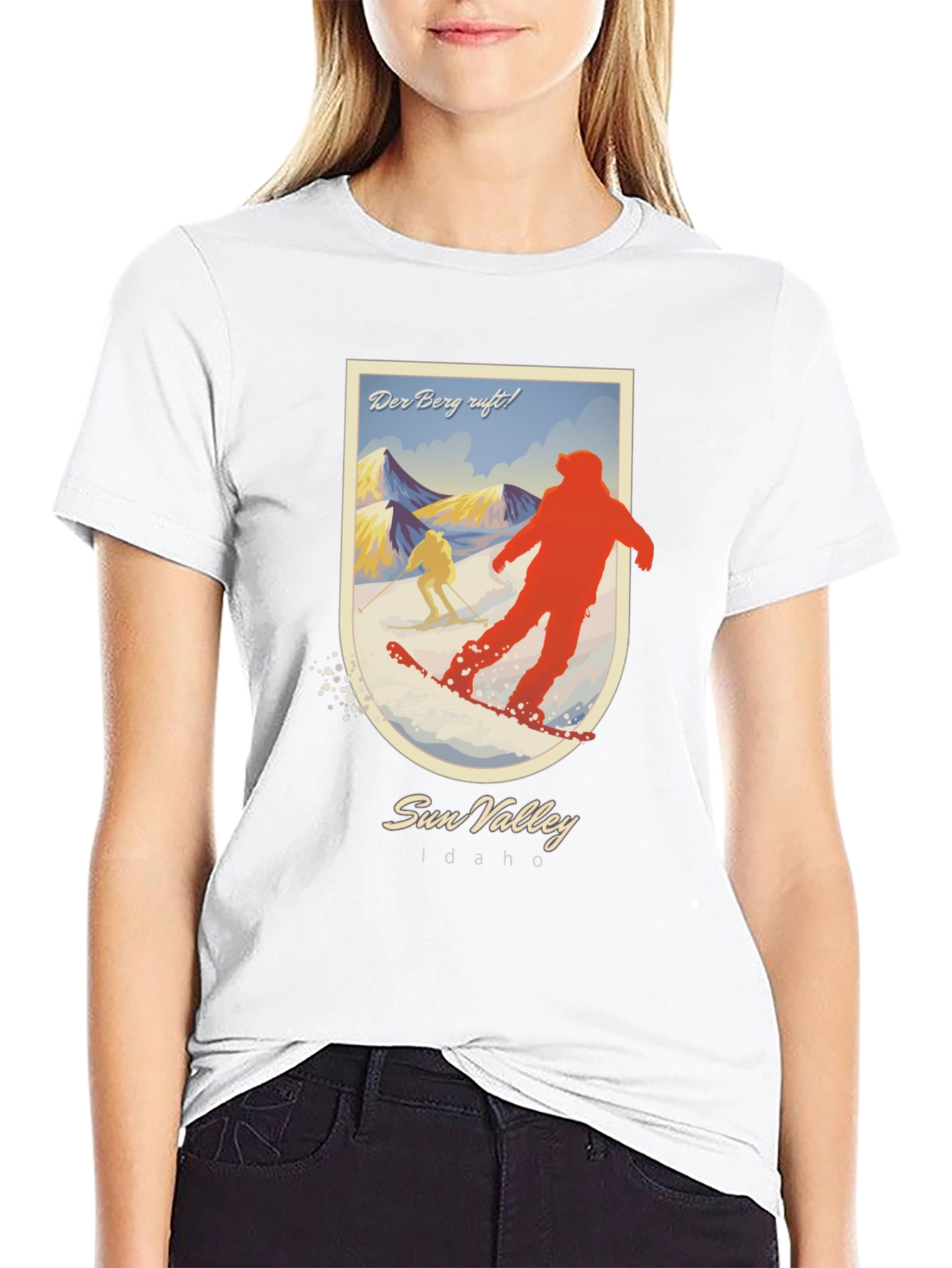 Sun Valley Idaho Skiing Graphic T-Shirt