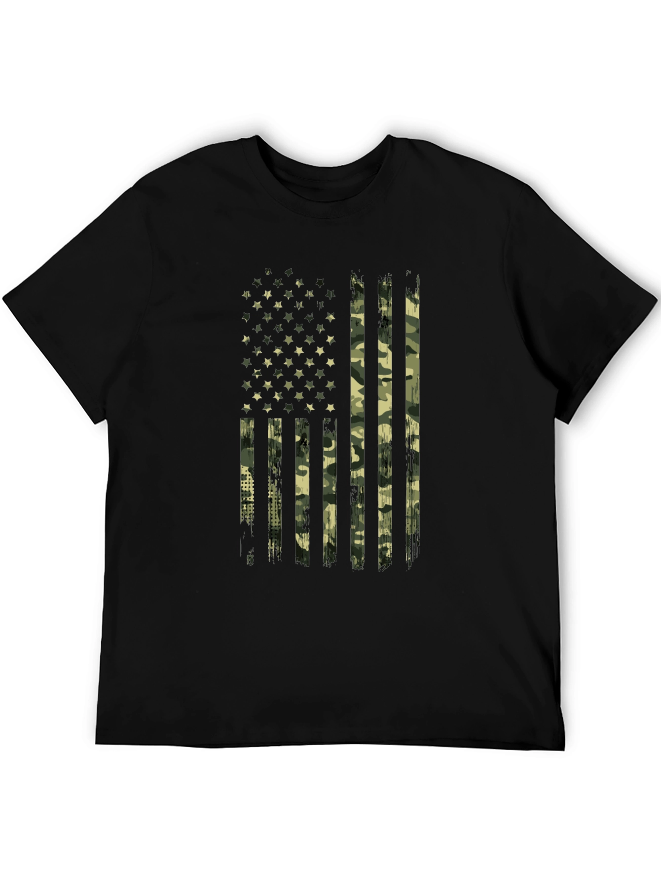 Camo American Flag Graphic Tee