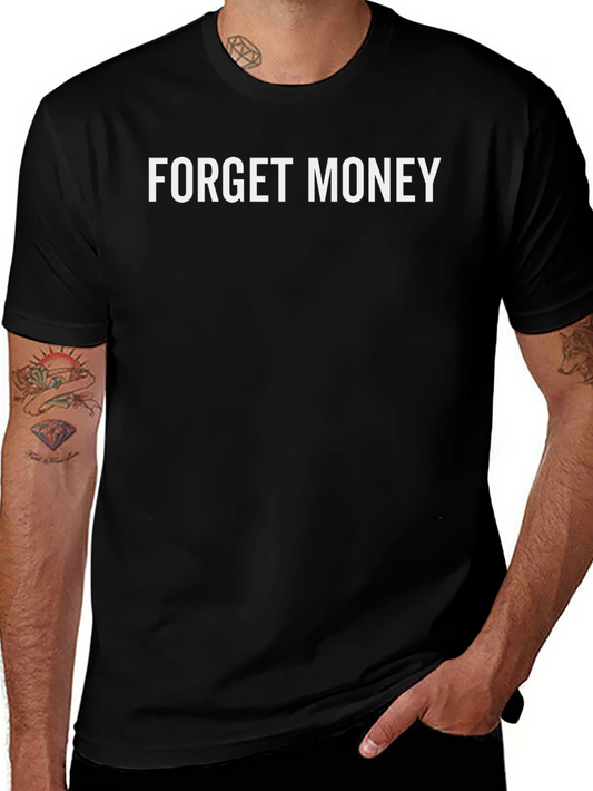 Forget Money Graphic Tee - Mens Black T-Shirt