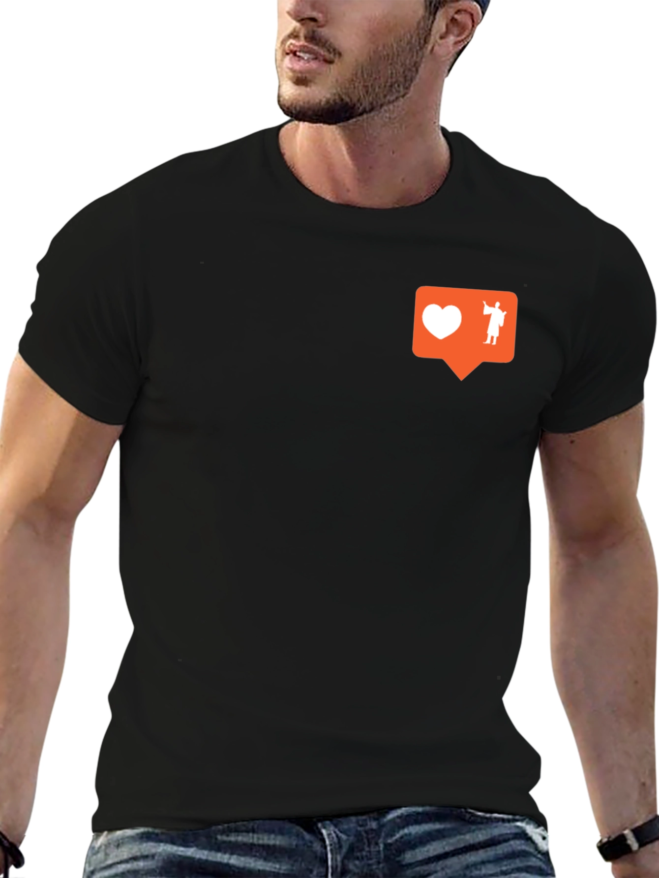 Love and Faith Graphic T-Shirt - Black