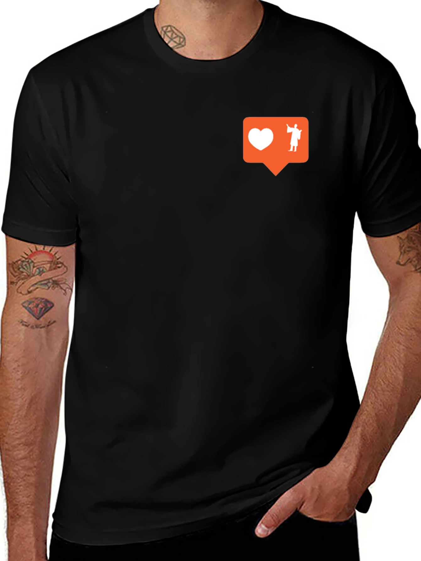Love and Faith Graphic T-Shirt - Black