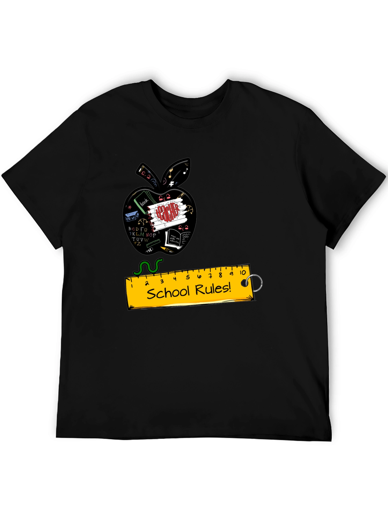 Teachers Apple School Rules T-Shirt