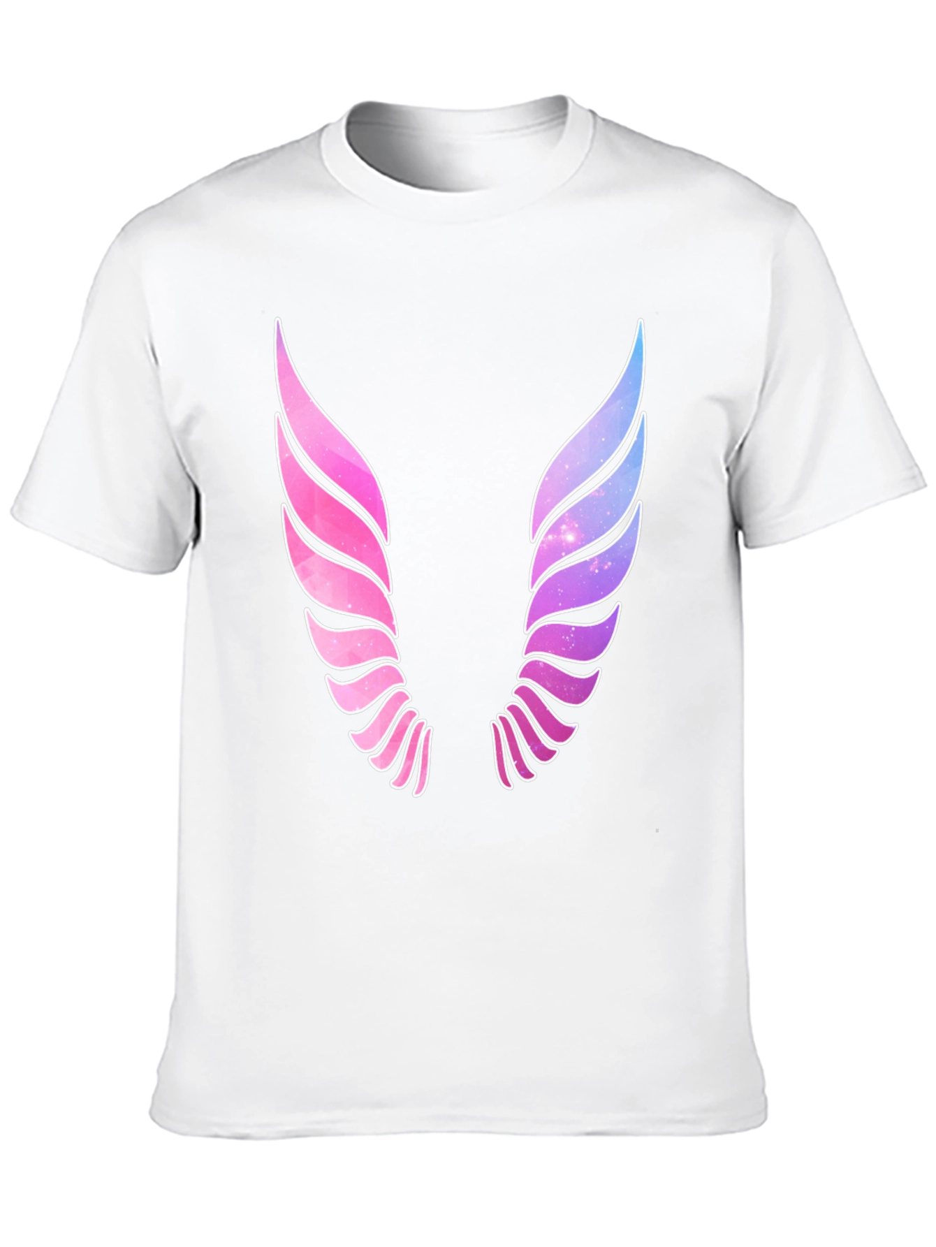 Galaxy Wings Graphic Black T-Shirt