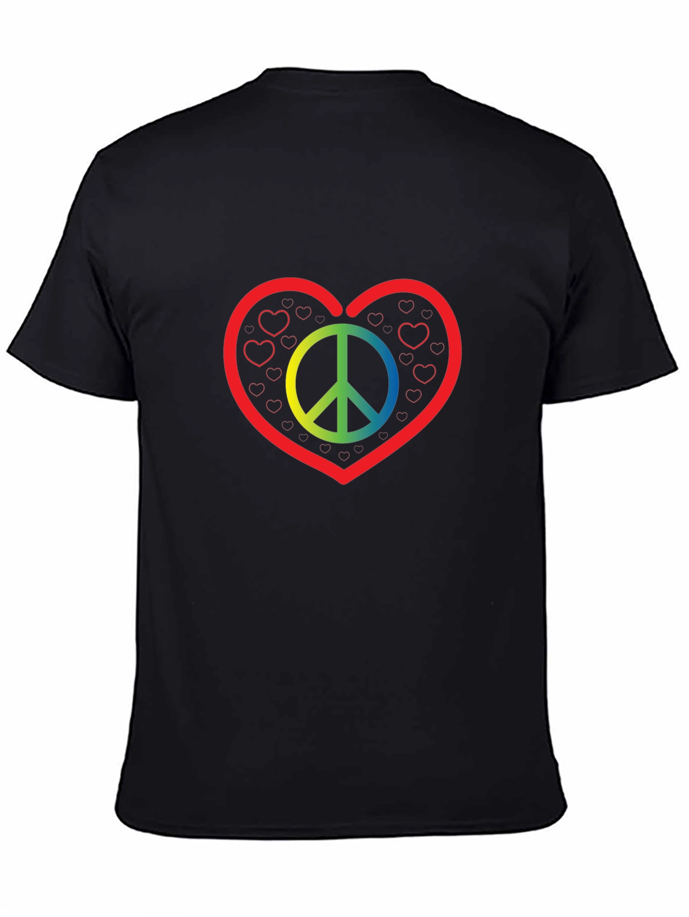 Peace & Love T-Shirt - Rainbow Peace Sign