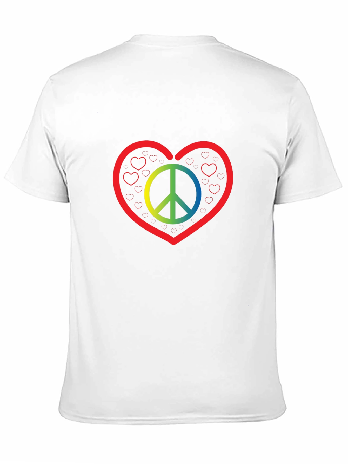 Peace & Love T-Shirt - Rainbow Peace Sign