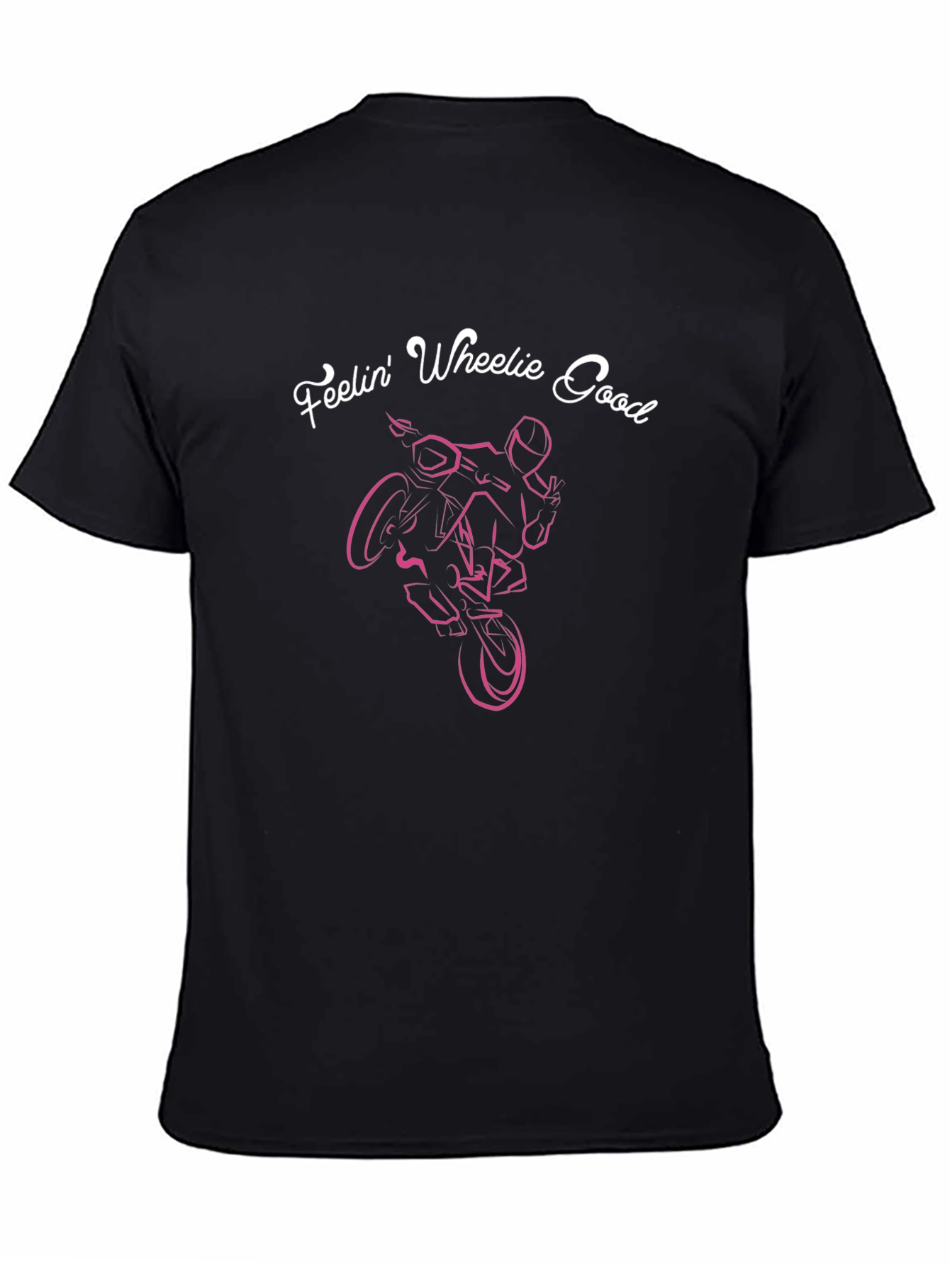Feelin Wheelie Good T-Shirt - Black Motorcycle Tee