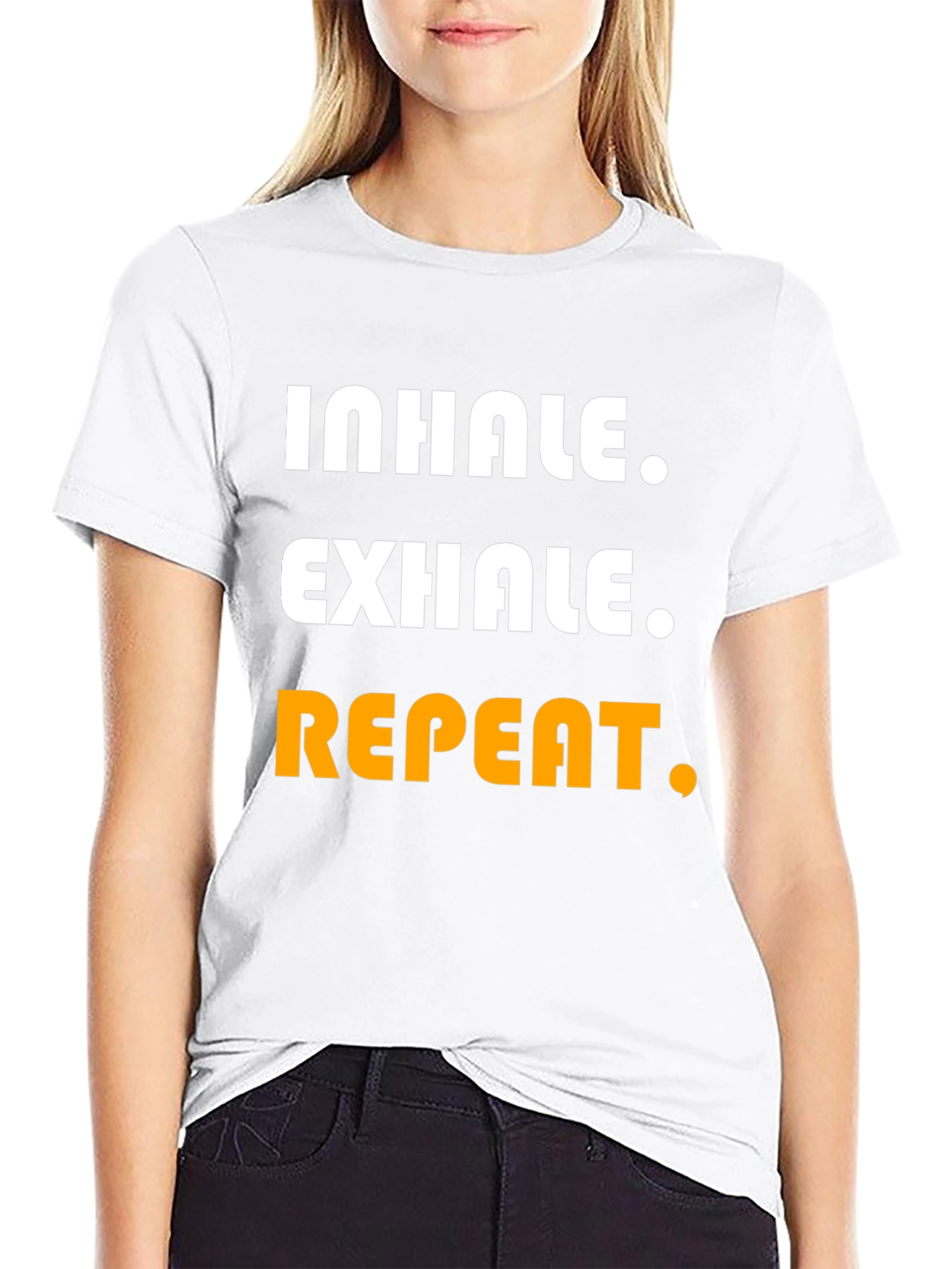 Inhale Exhale Repeat Graphic Tee