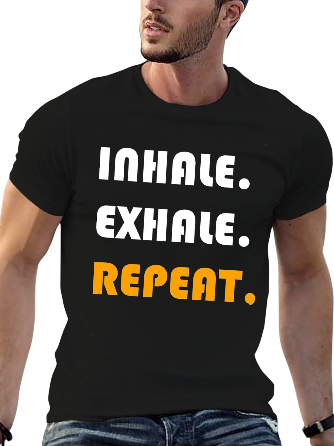 Inhale Exhale Repeat Graphic Tee