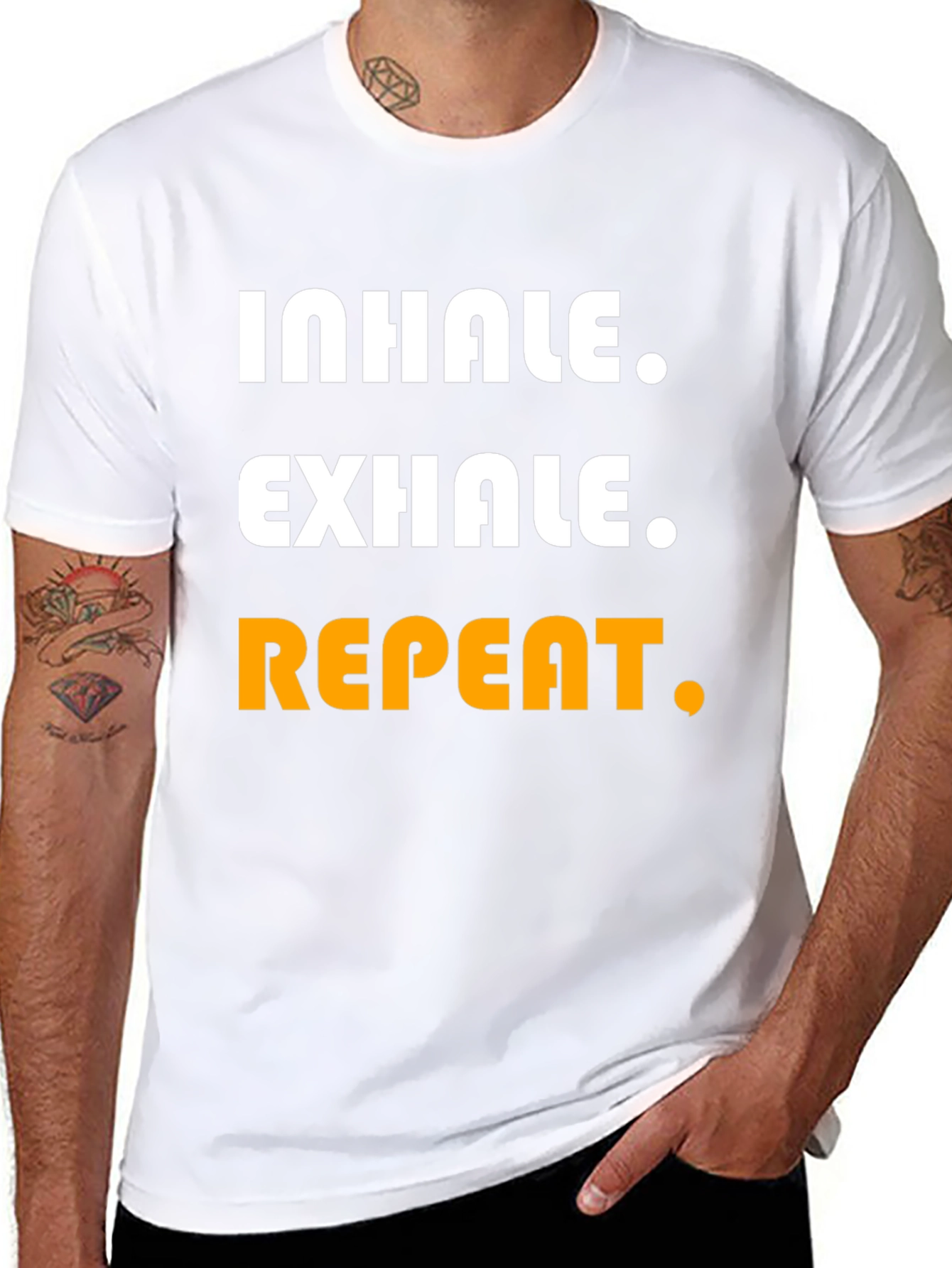 Inhale Exhale Repeat Graphic Tee