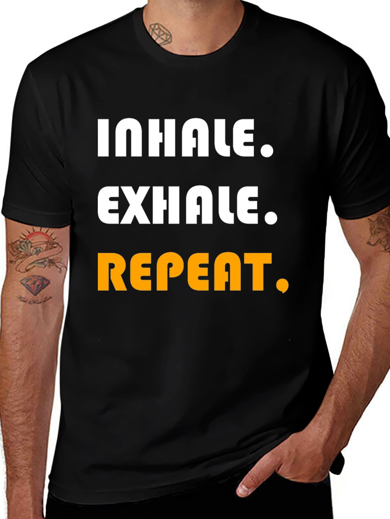 Inhale Exhale Repeat Graphic Tee