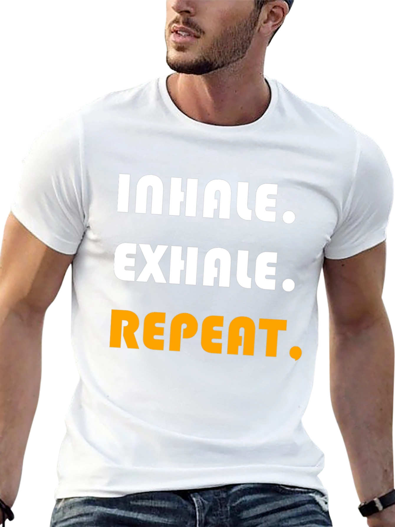 Inhale Exhale Repeat Graphic Tee