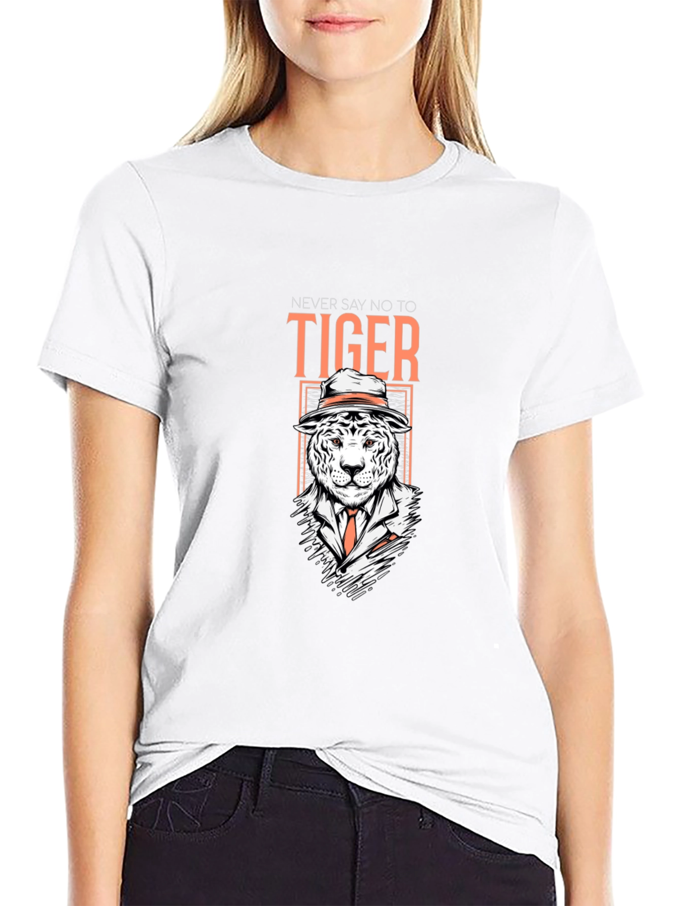 Stylish Tiger Suit T-Shirt - Never Say No