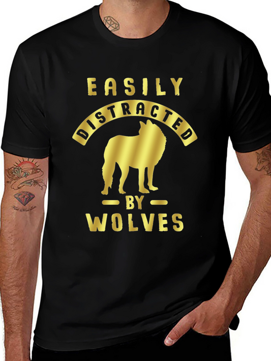 Easily Distracted by Wolves Graphic Tee