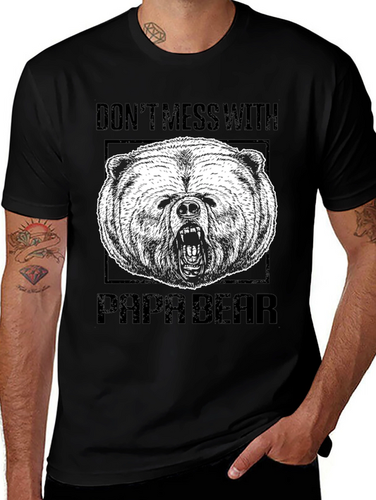 Dont Mess With Papa Bear Graphic Tee