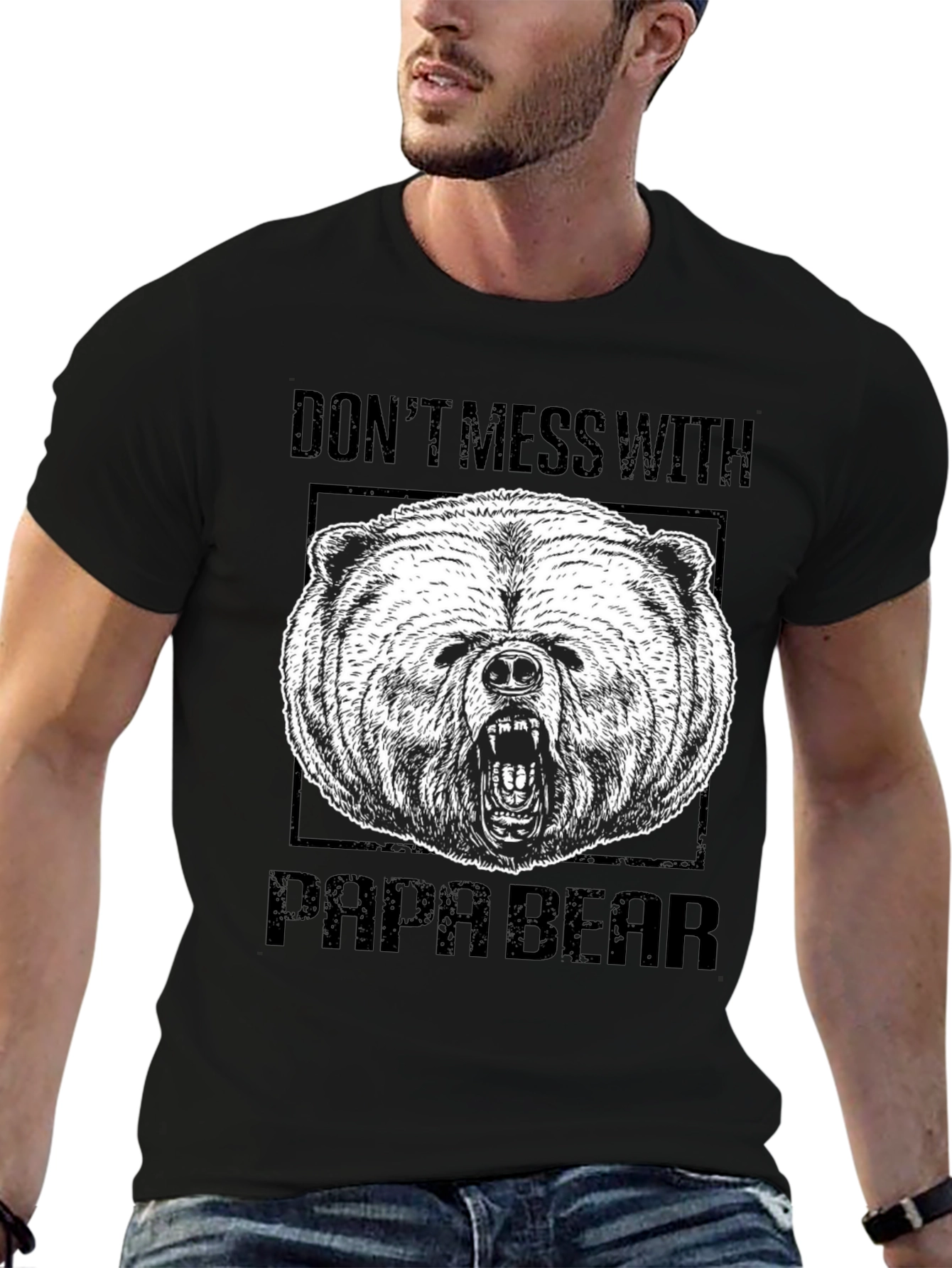 Dont Mess With Papa Bear Graphic Tee