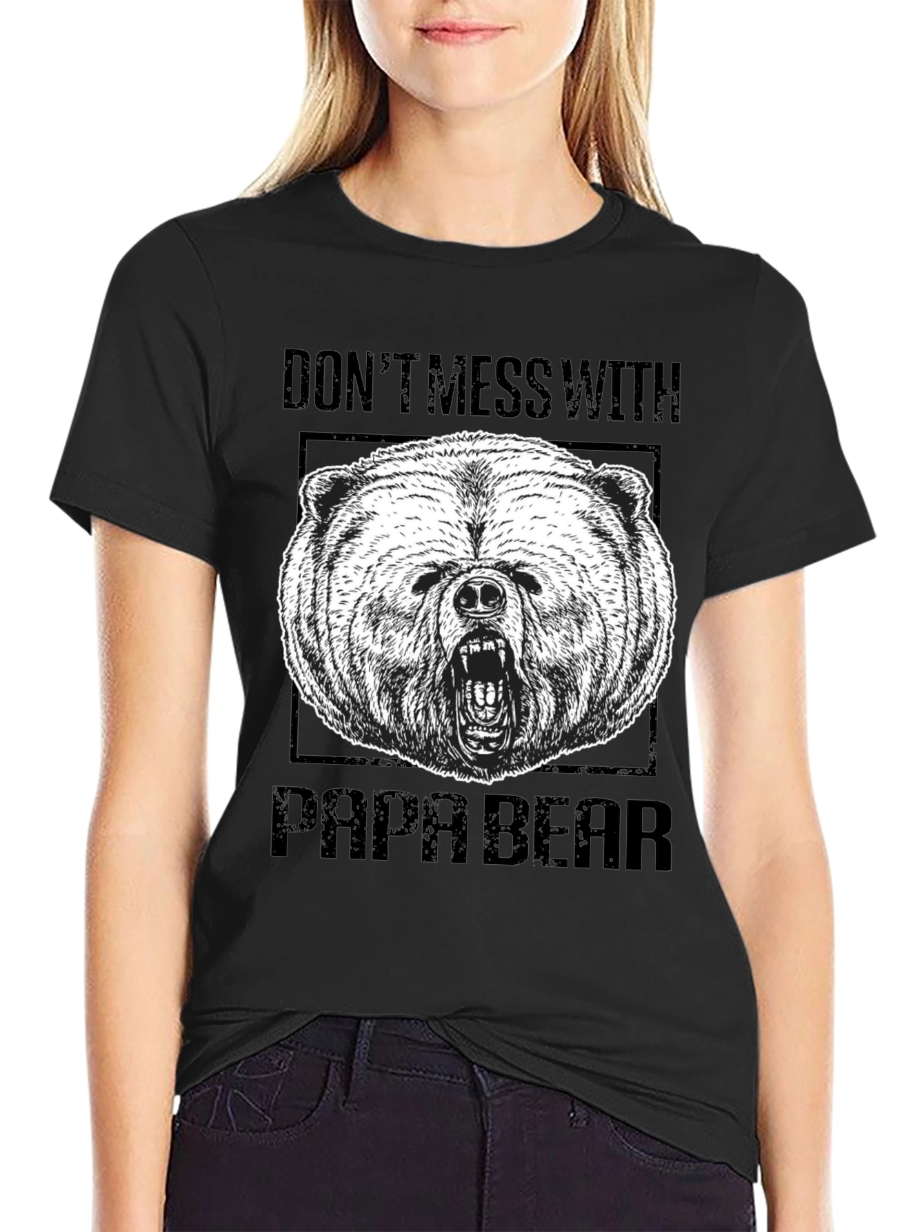 Dont Mess With Papa Bear Graphic Tee