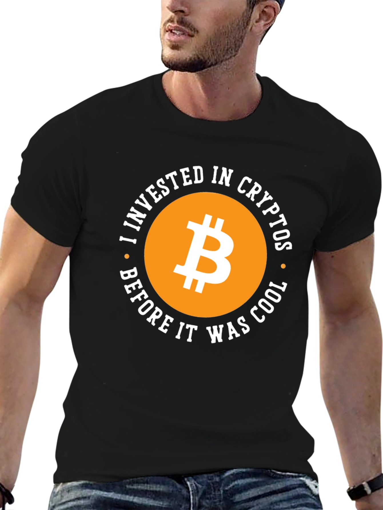 Bitcoin Crypto Investor Black T-Shirt