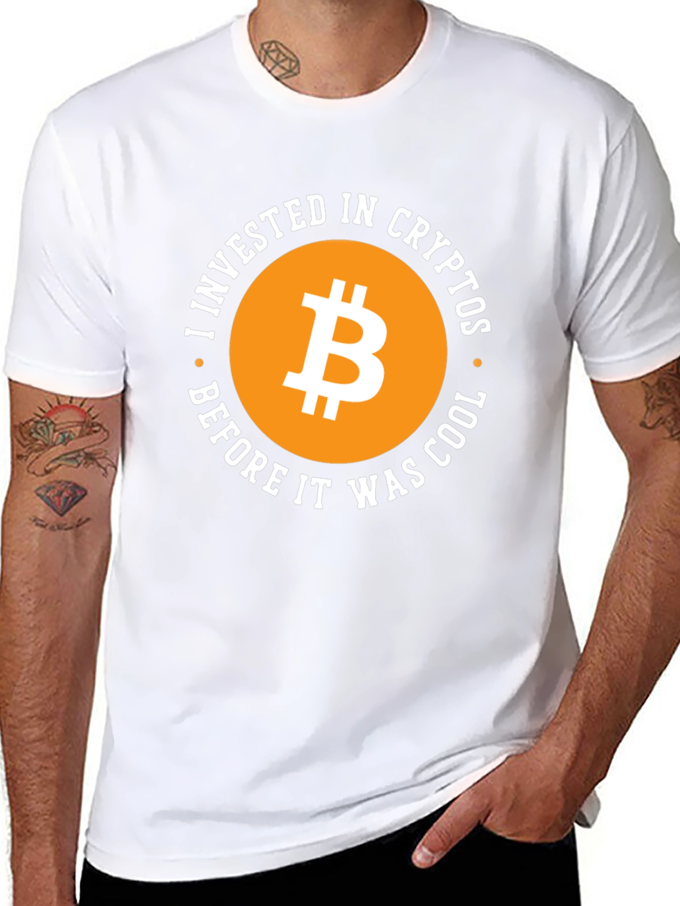 Bitcoin Crypto Investor Black T-Shirt