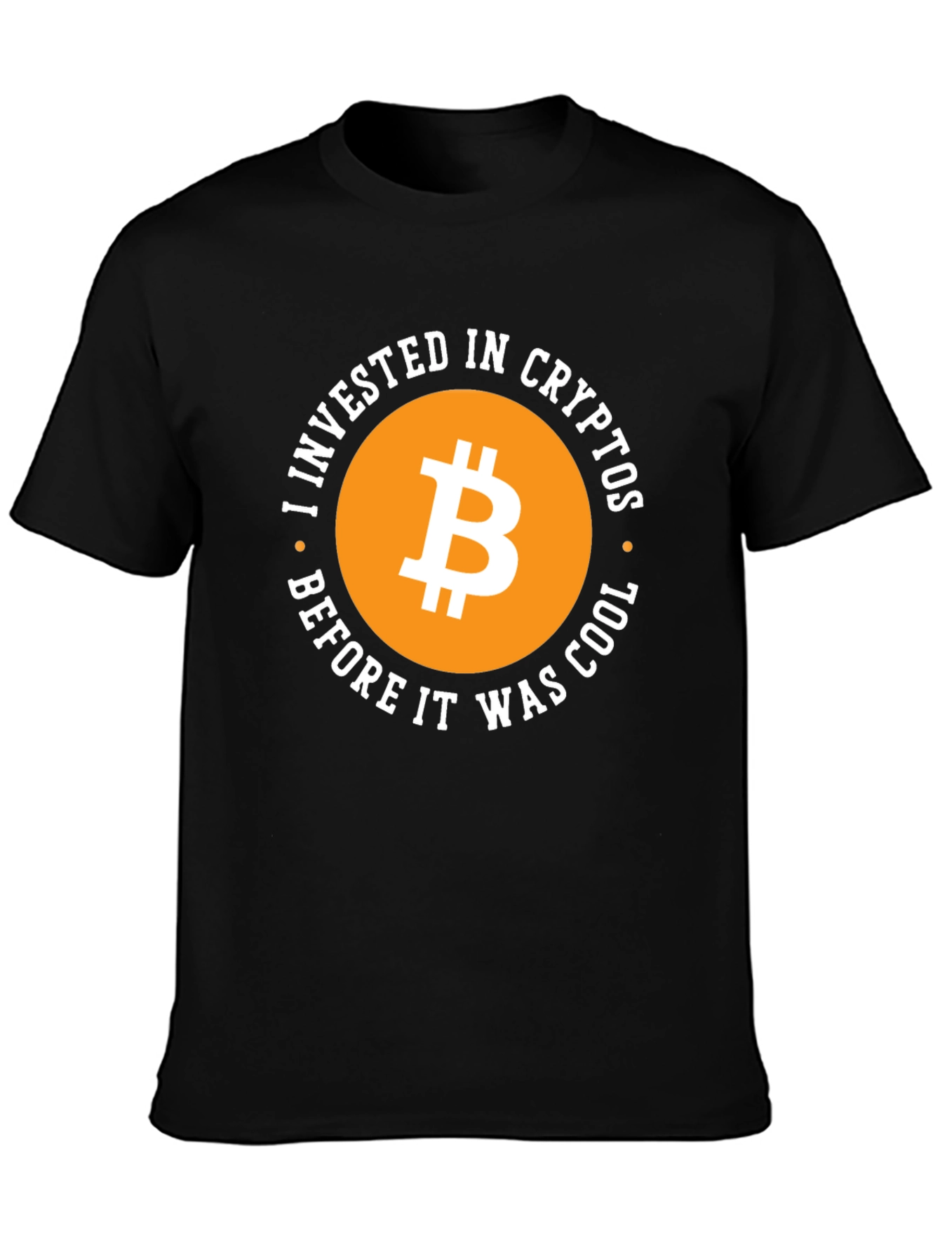 Bitcoin Crypto Investor Black T-Shirt