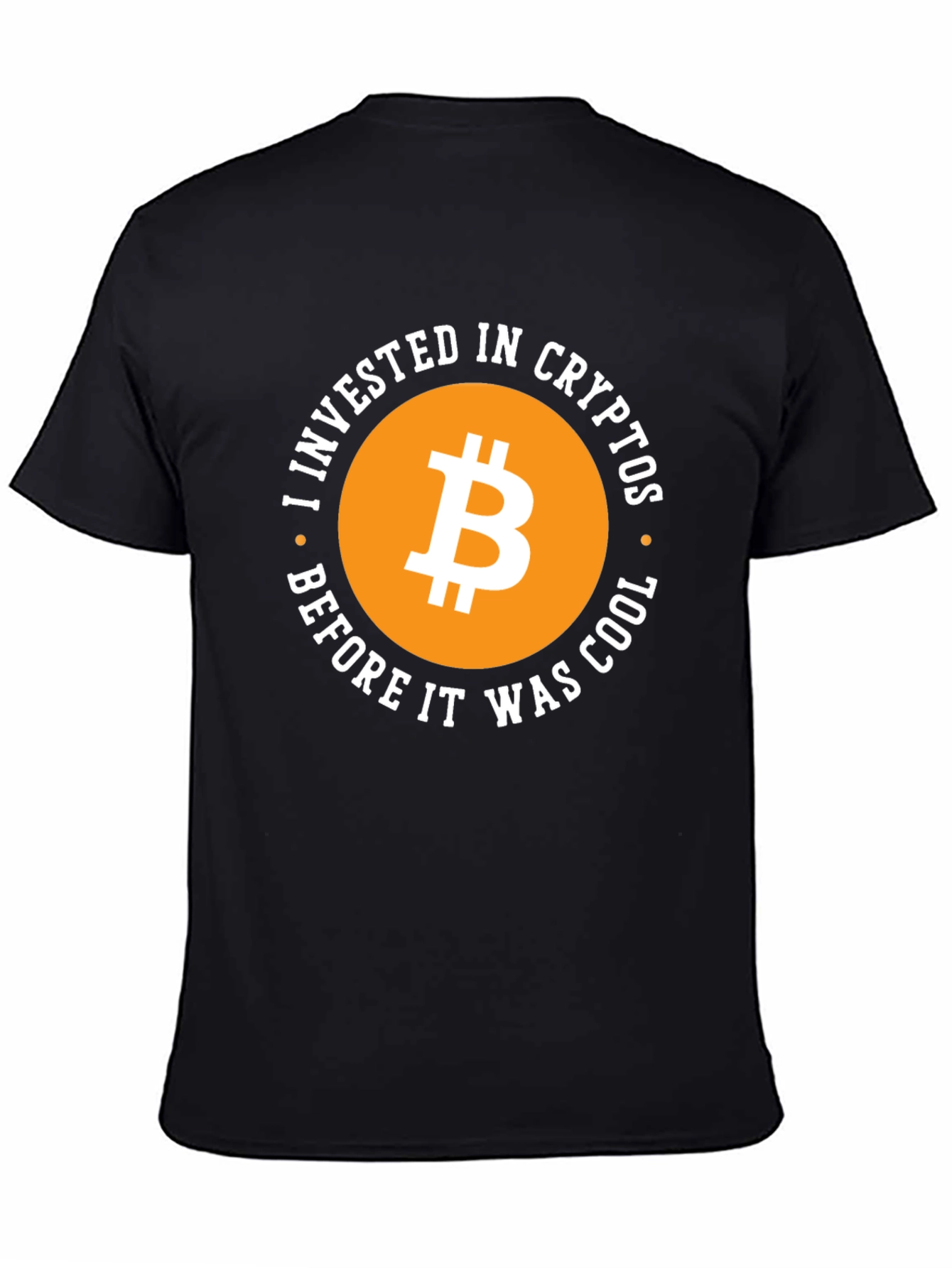 Bitcoin Crypto Investor Black T-Shirt