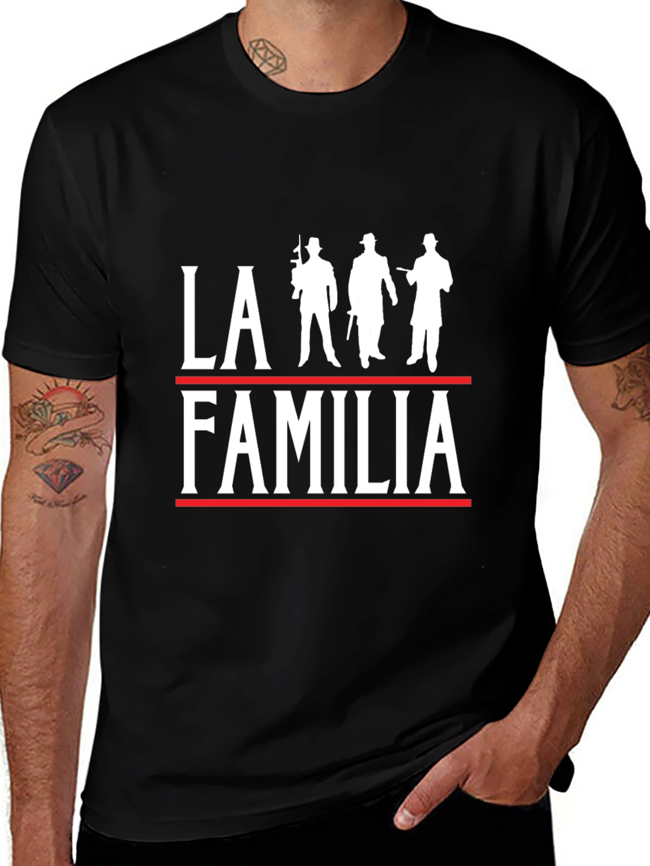 La Familia T-Shirt - Classic Silhouette Design