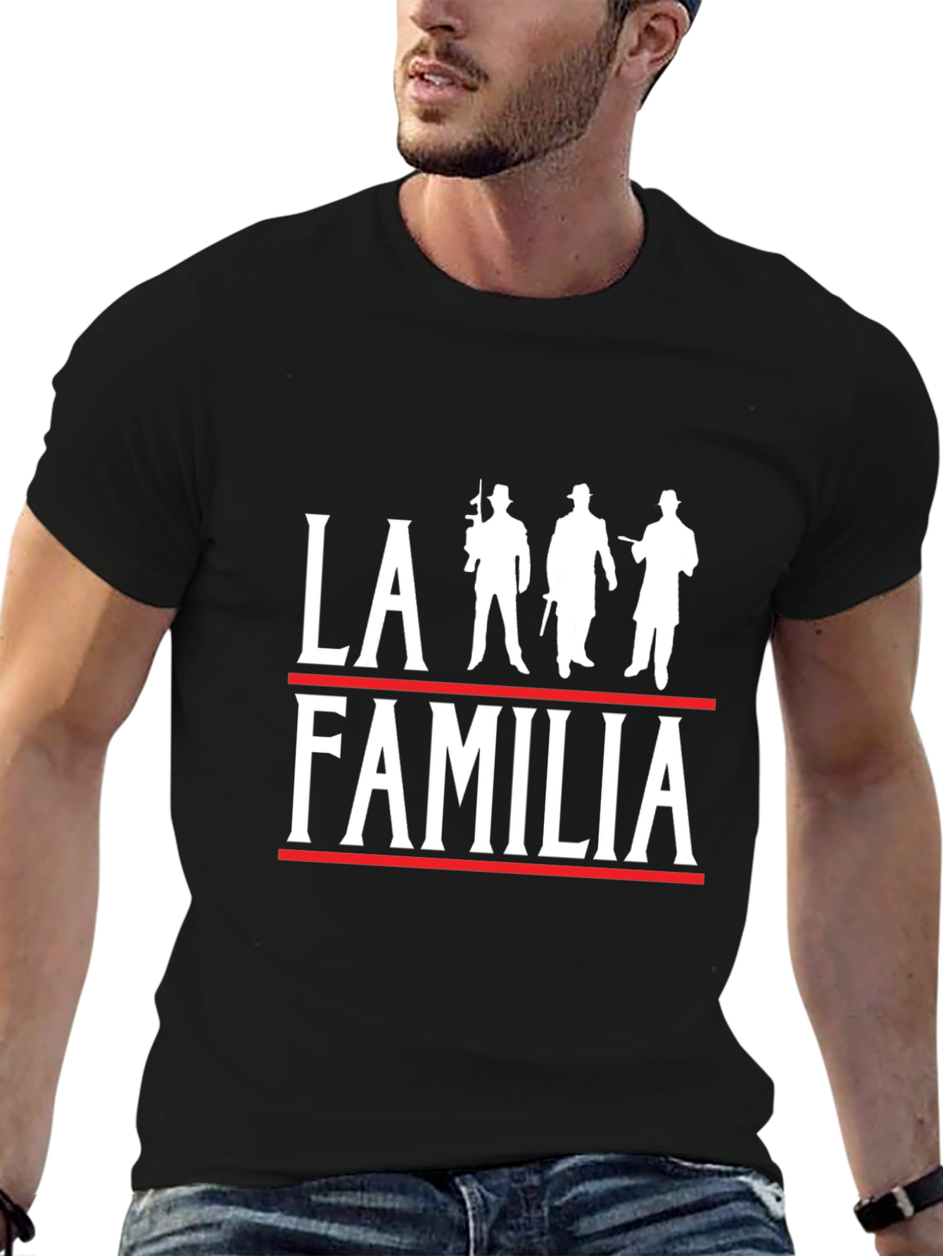 La Familia T-Shirt - Classic Silhouette Design