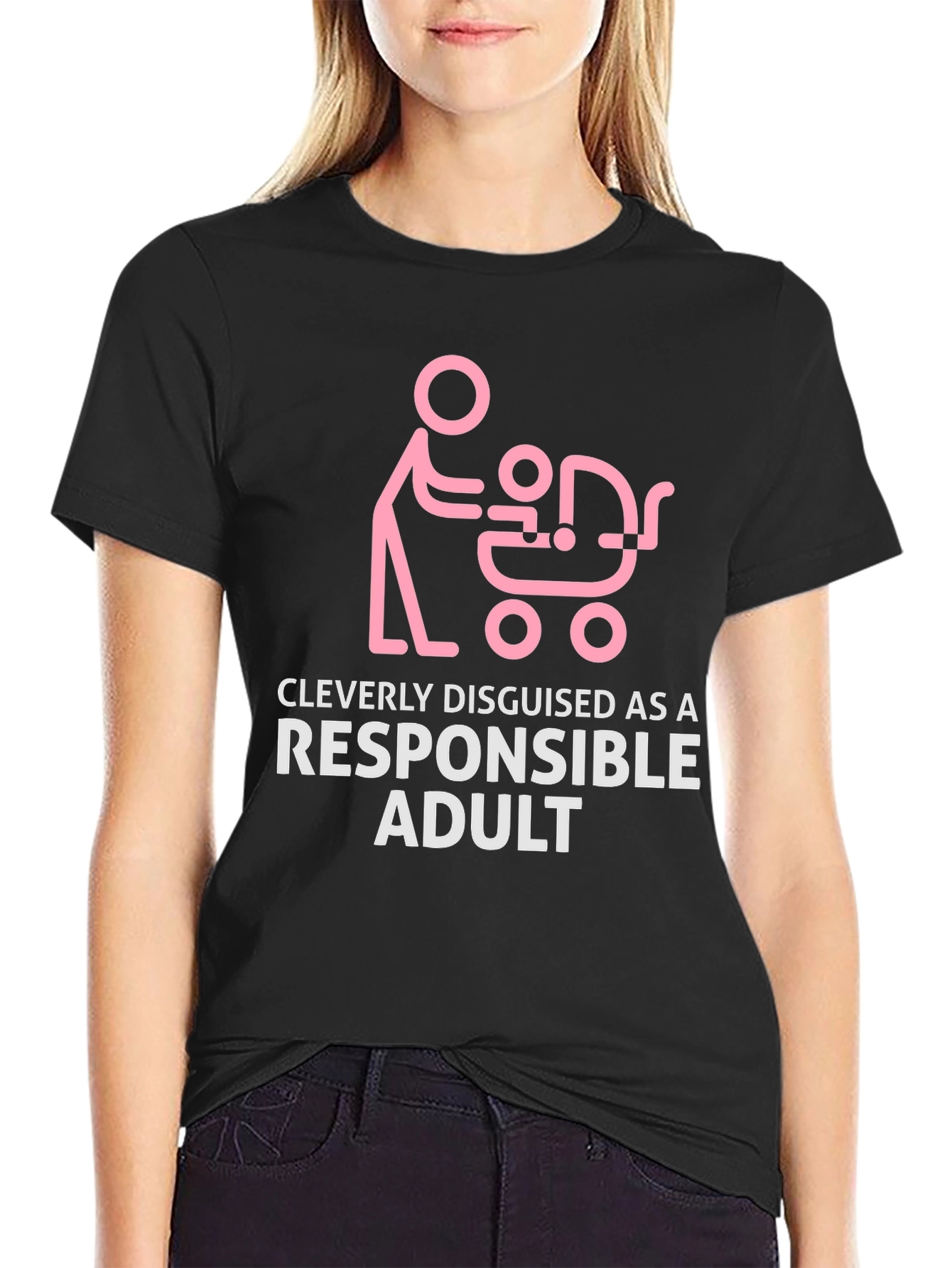 Cleverly Disguised Responsible Adult Funny T-Shirt