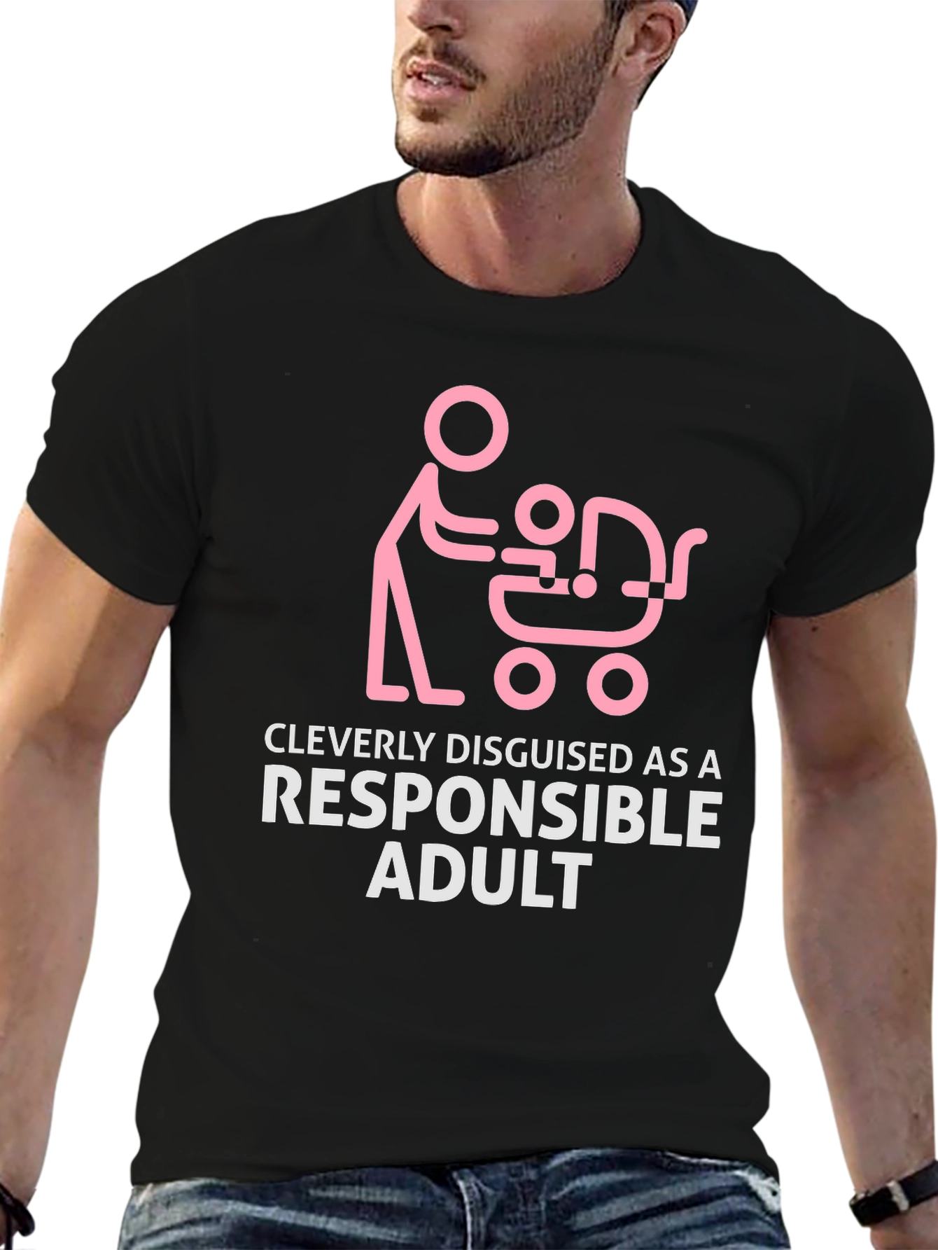 Cleverly Disguised Responsible Adult Funny T-Shirt