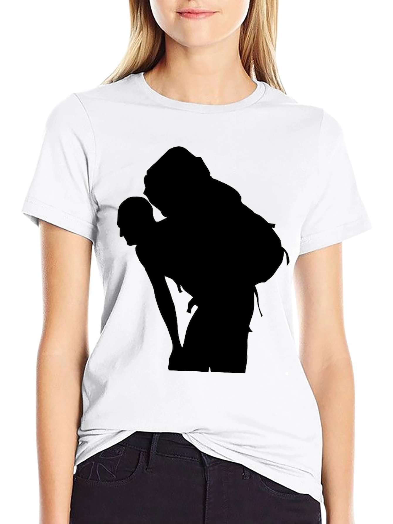 Silhouette Hiker Black T-Shirt