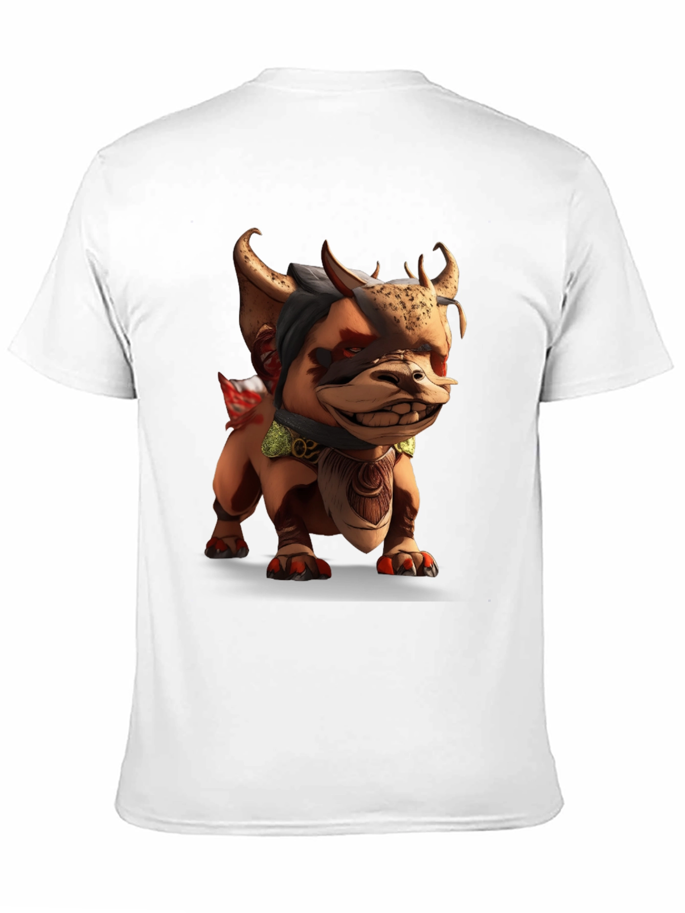 Cartoon Monster Graphic Black T-Shirt