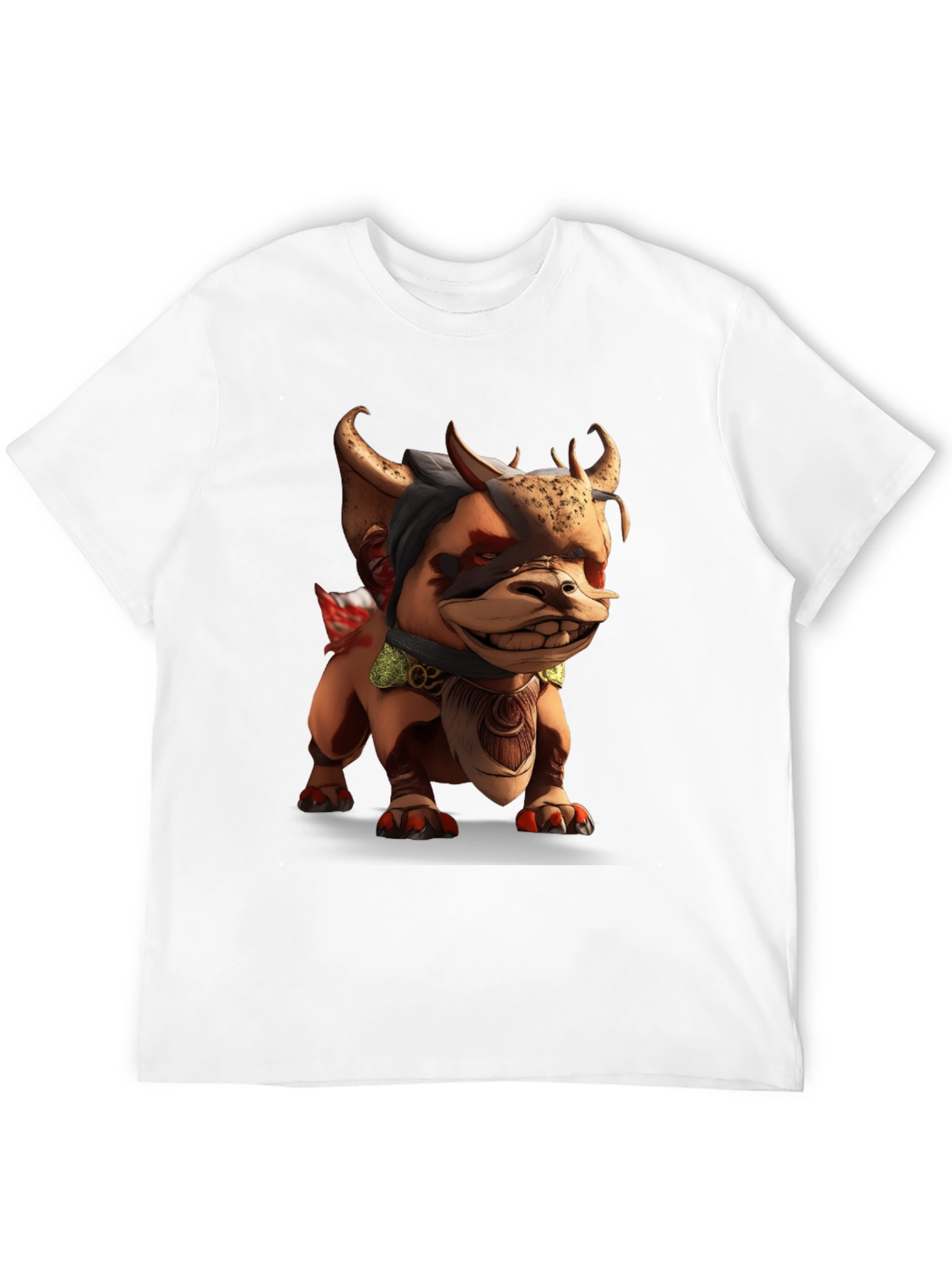 Cartoon Monster Graphic Black T-Shirt
