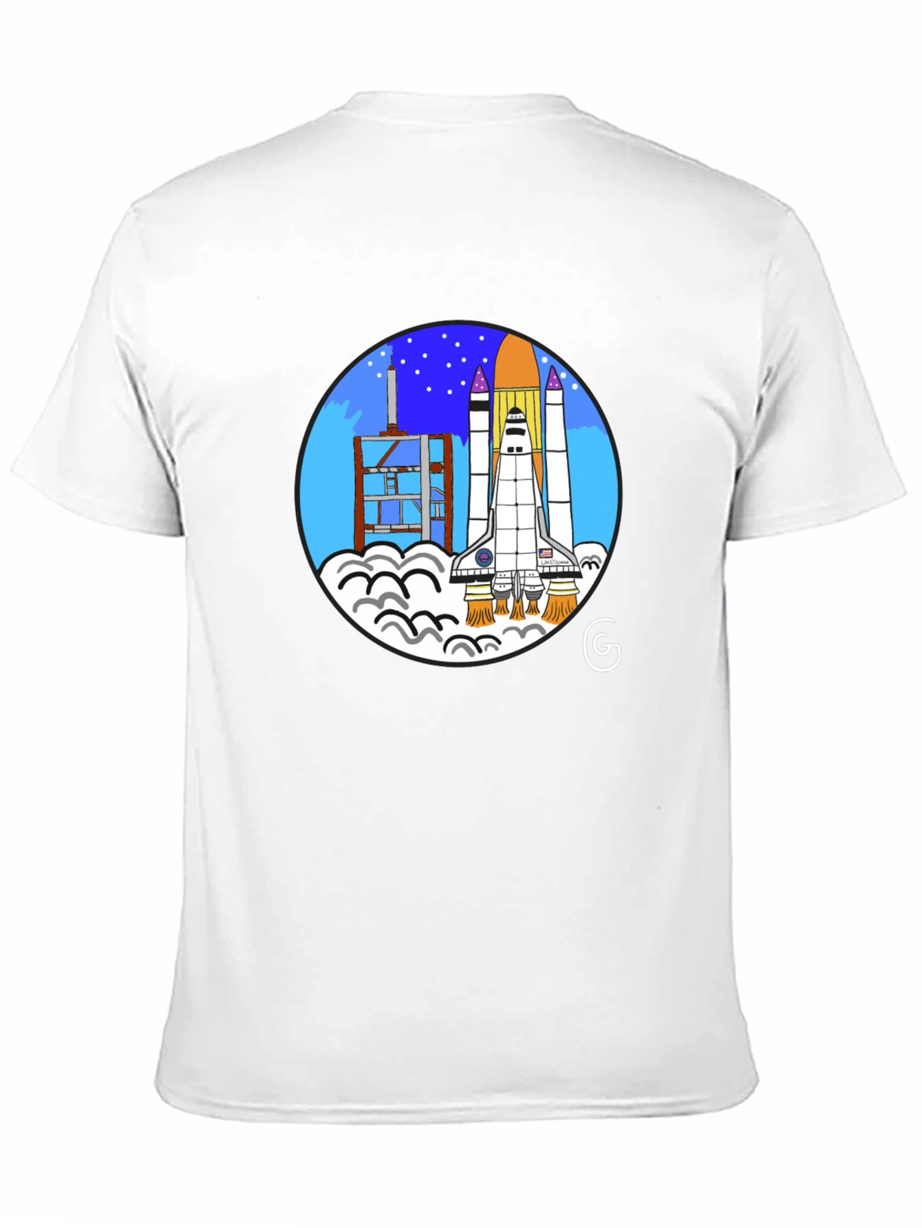 Space Shuttle Launch Graphic T-Shirt