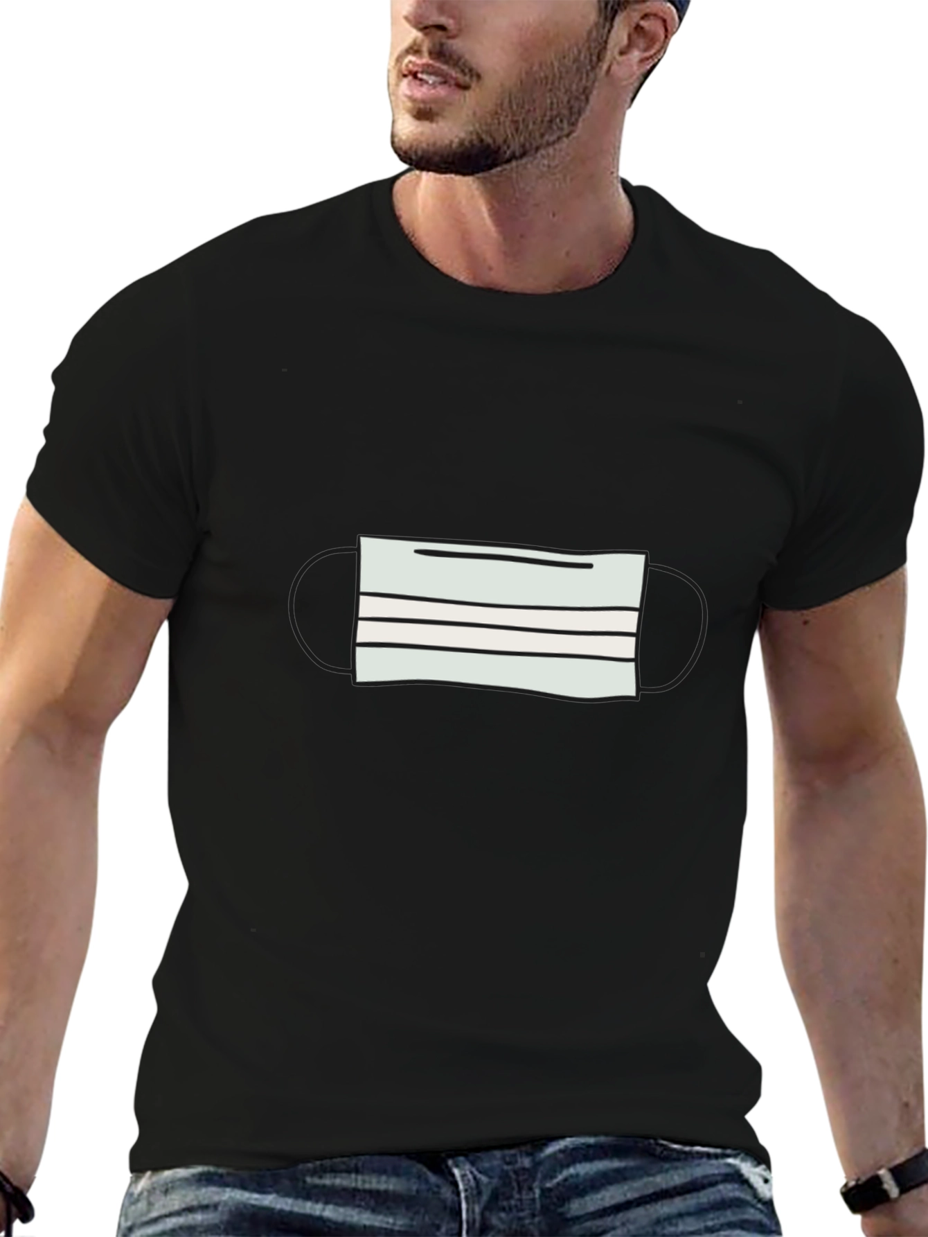 Mask Graphic Tee - Stay Safe in Style!