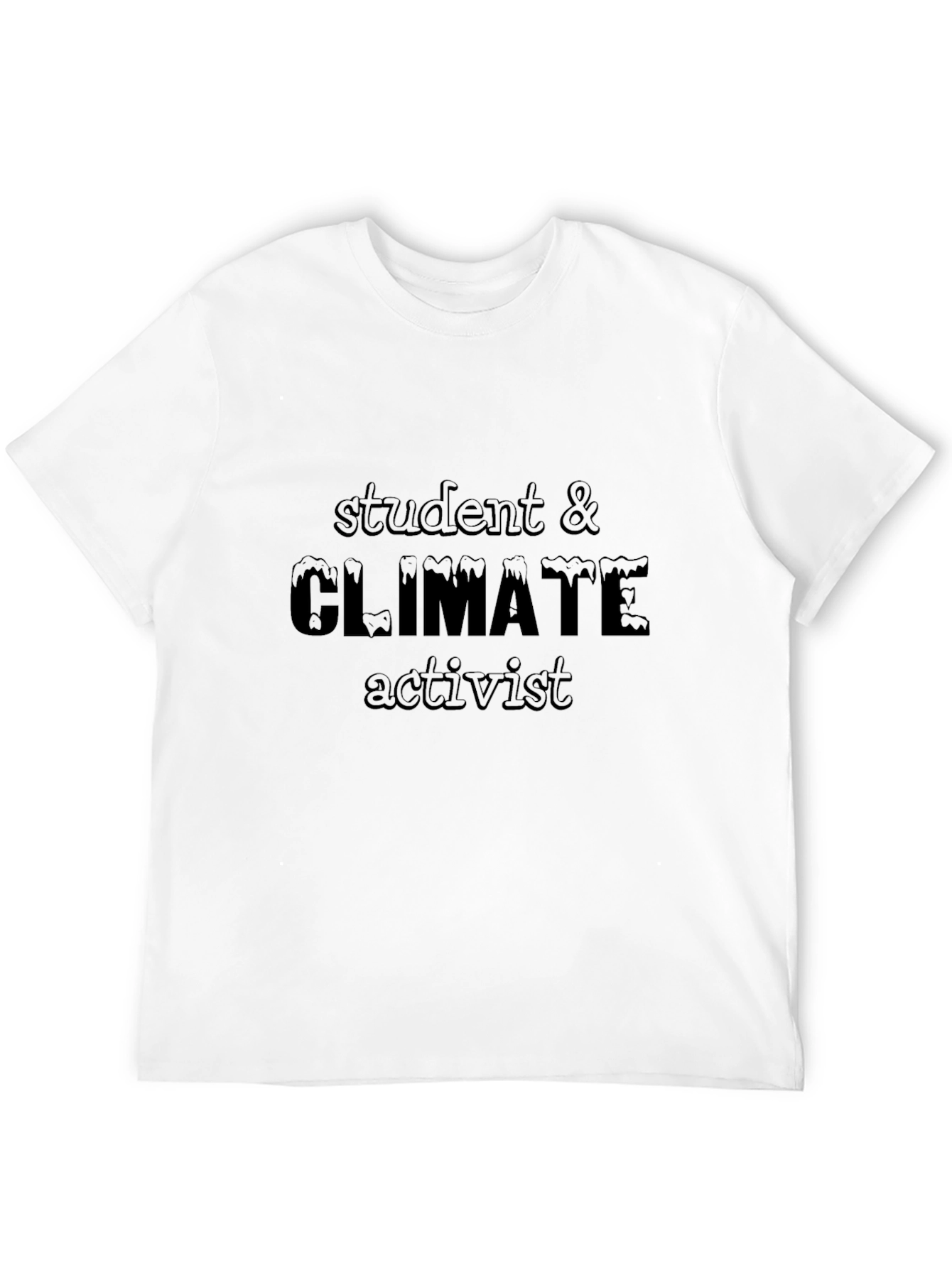 Student & Climate Activist Black T-Shirt