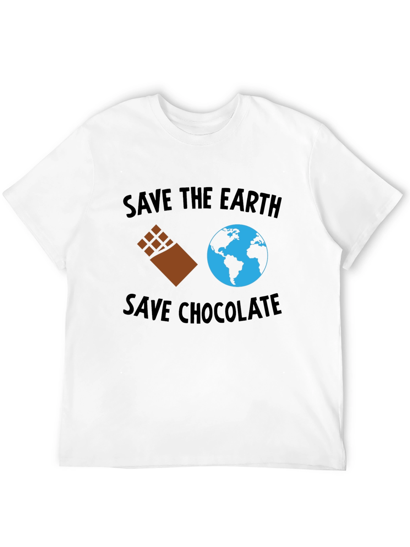 Save the Earth Save Chocolate Black T-Shirt