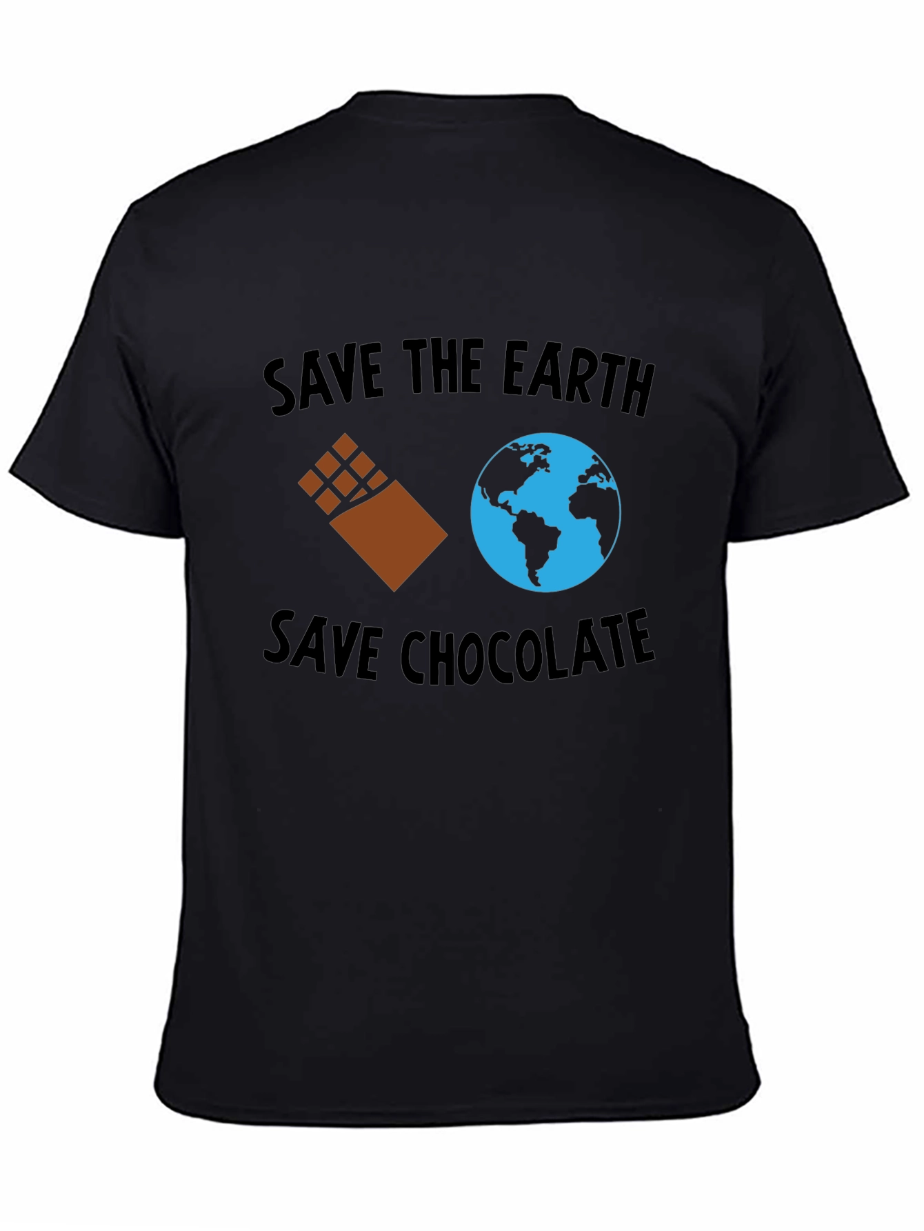 Save the Earth Save Chocolate Black T-Shirt