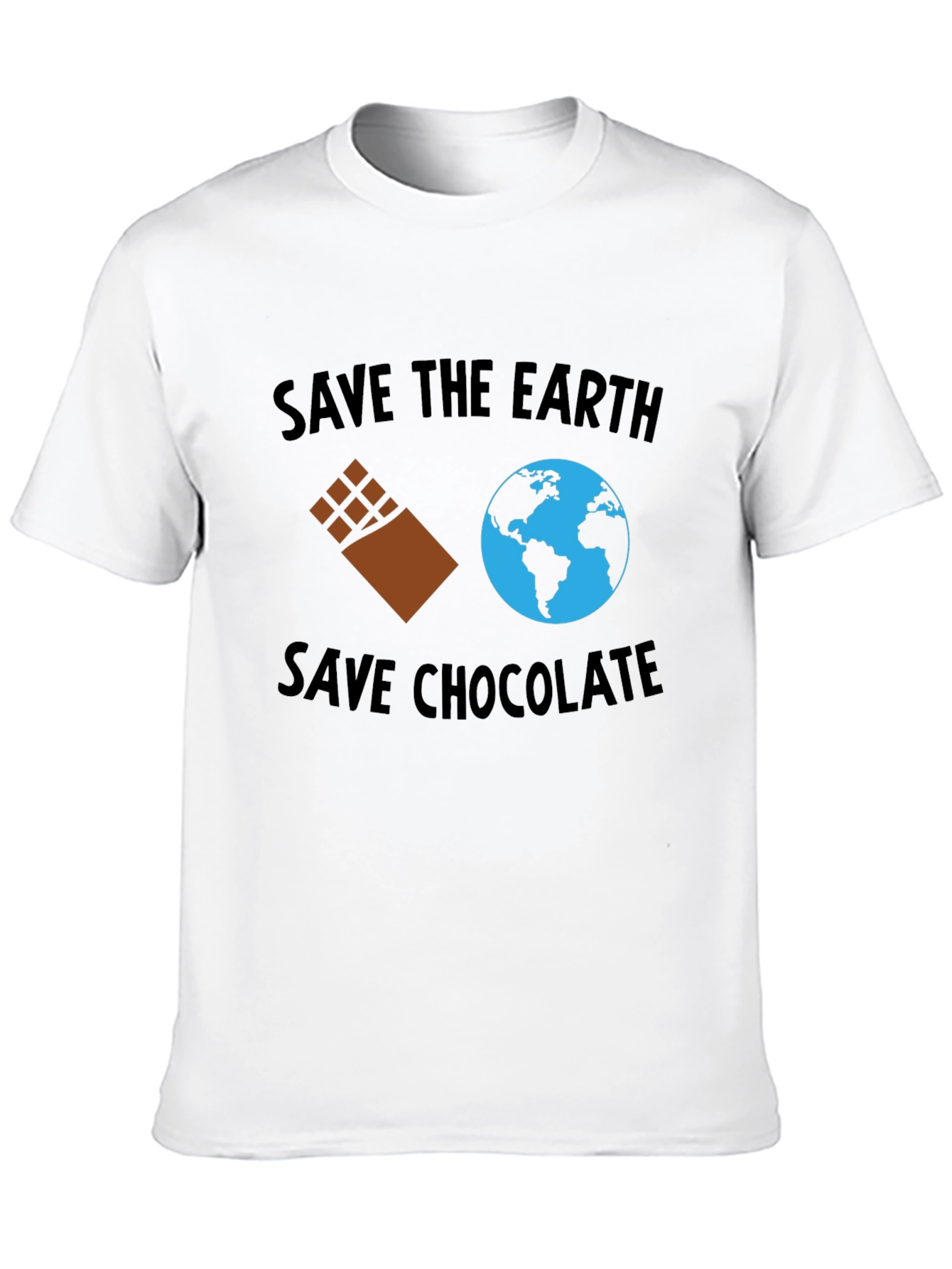 Save the Earth Save Chocolate Black T-Shirt