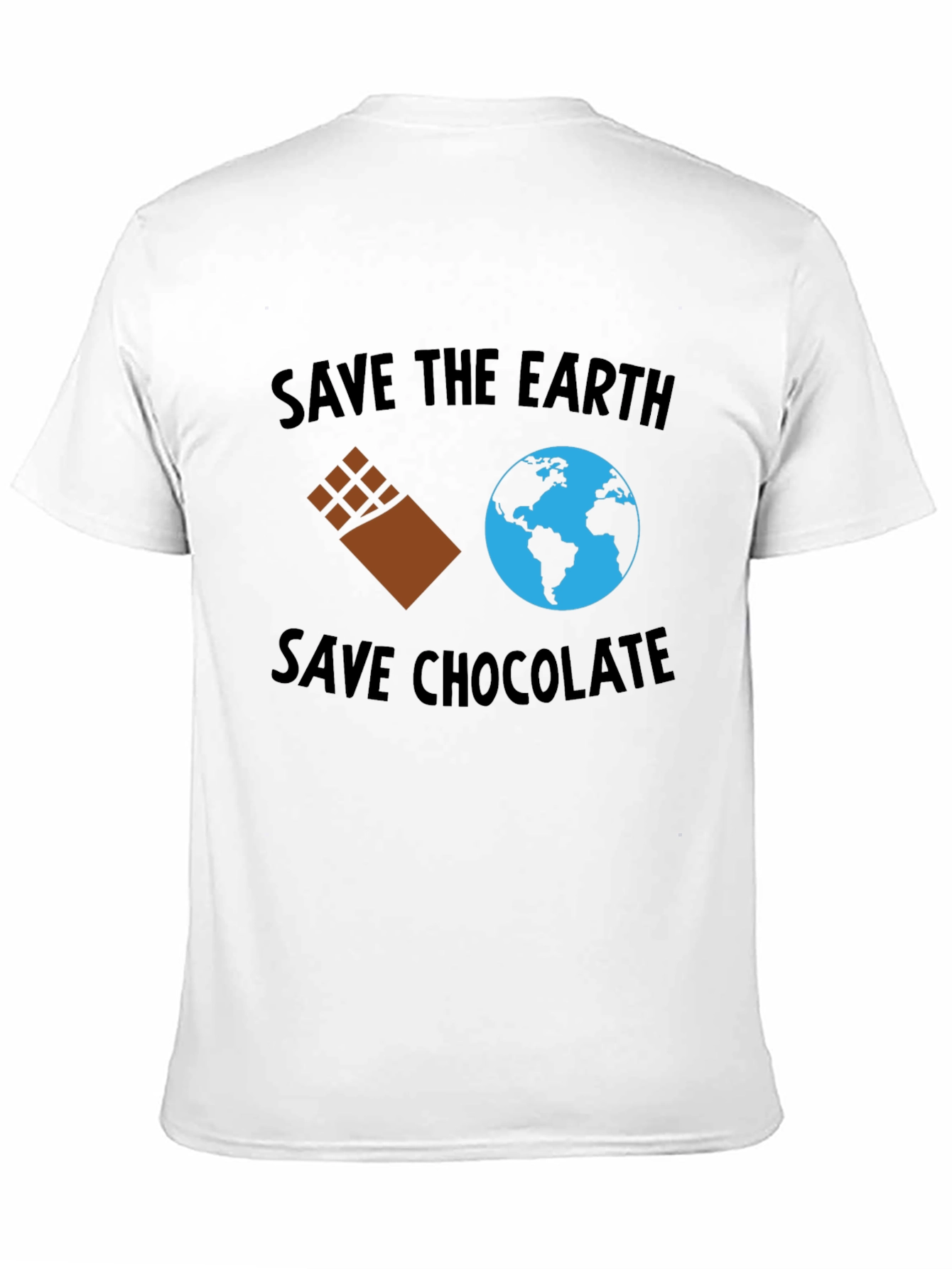 Save the Earth Save Chocolate Black T-Shirt