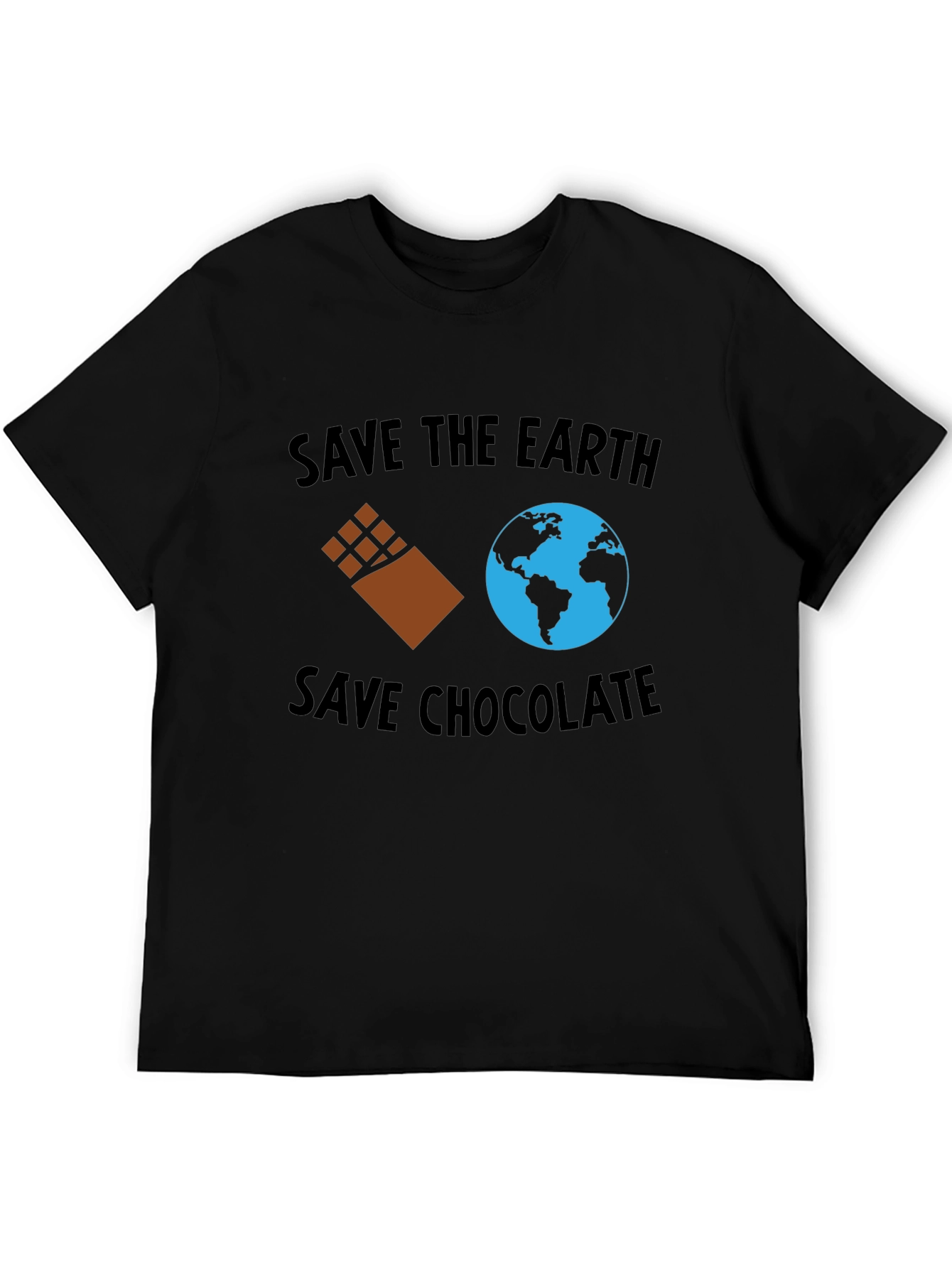 Save the Earth Save Chocolate Black T-Shirt