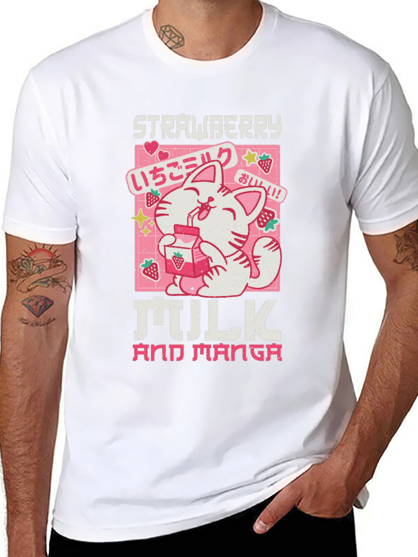 Strawberry Milk and Manga Graphic Tee